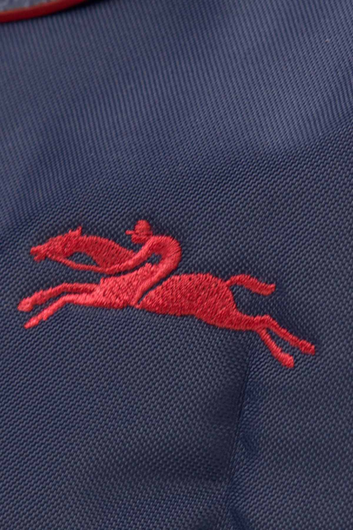 Longchamp Deri Detaylı Logolu Omuz Çantası