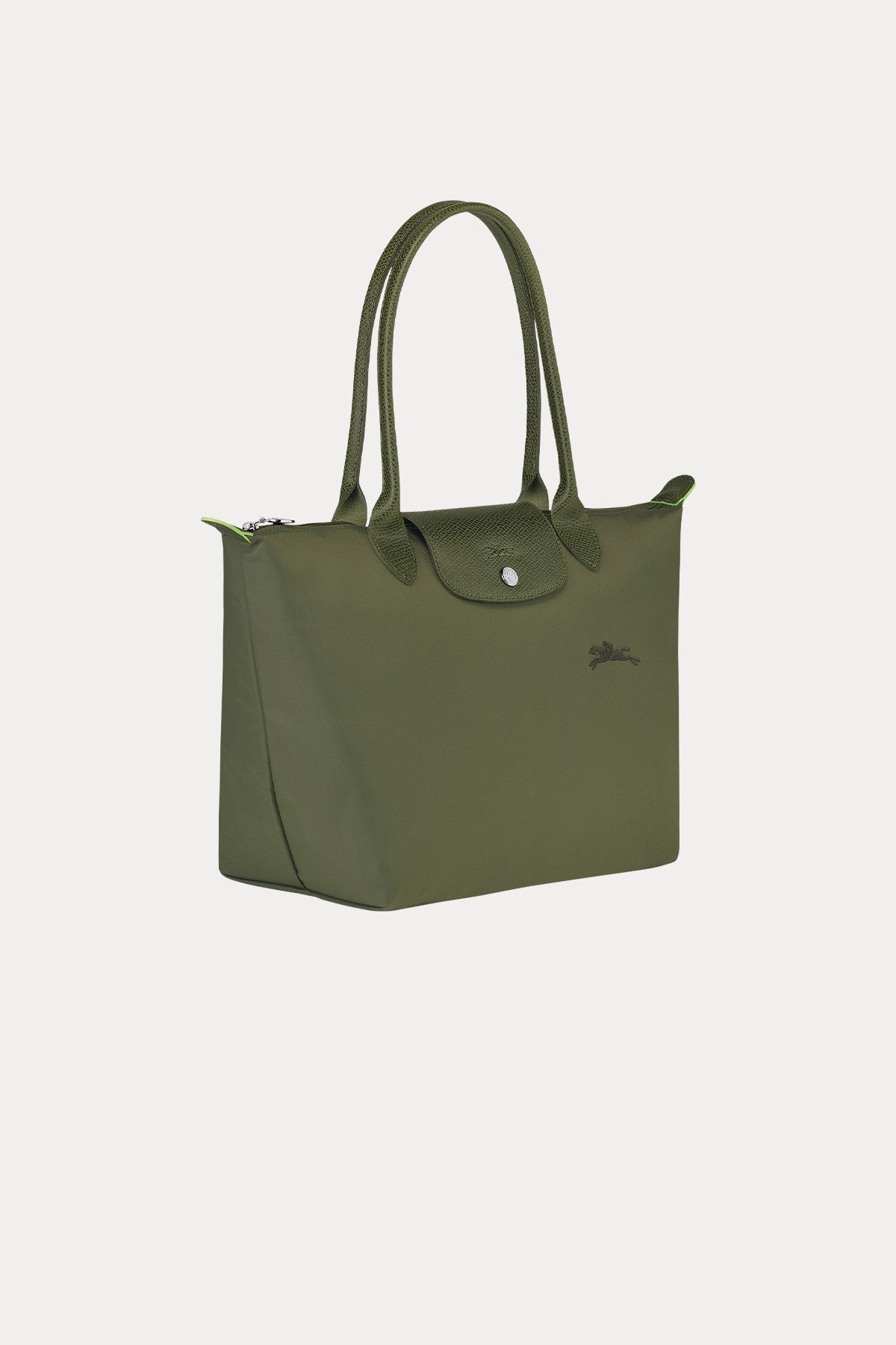 Longchamp Deri Detaylı Logolu Omuz Çantası