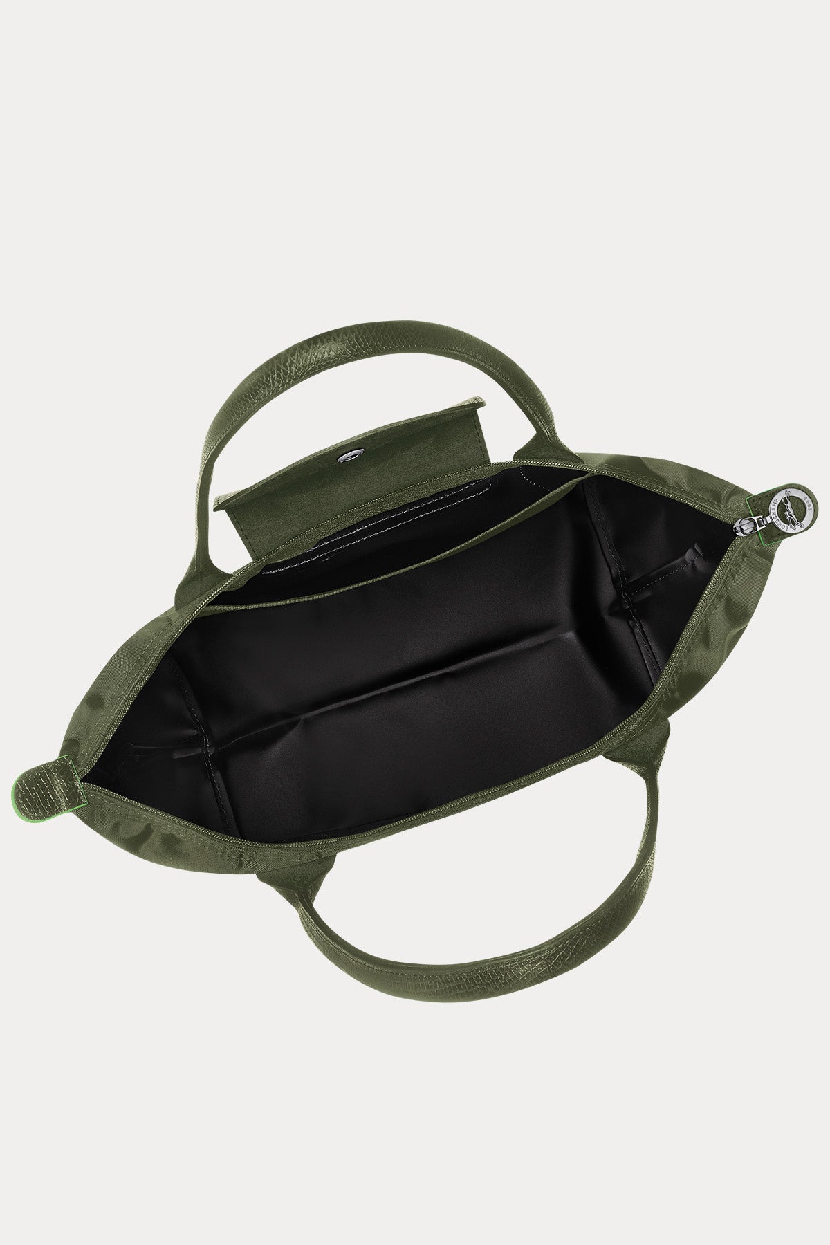 Longchamp Deri Detaylı Logolu Omuz Çantası