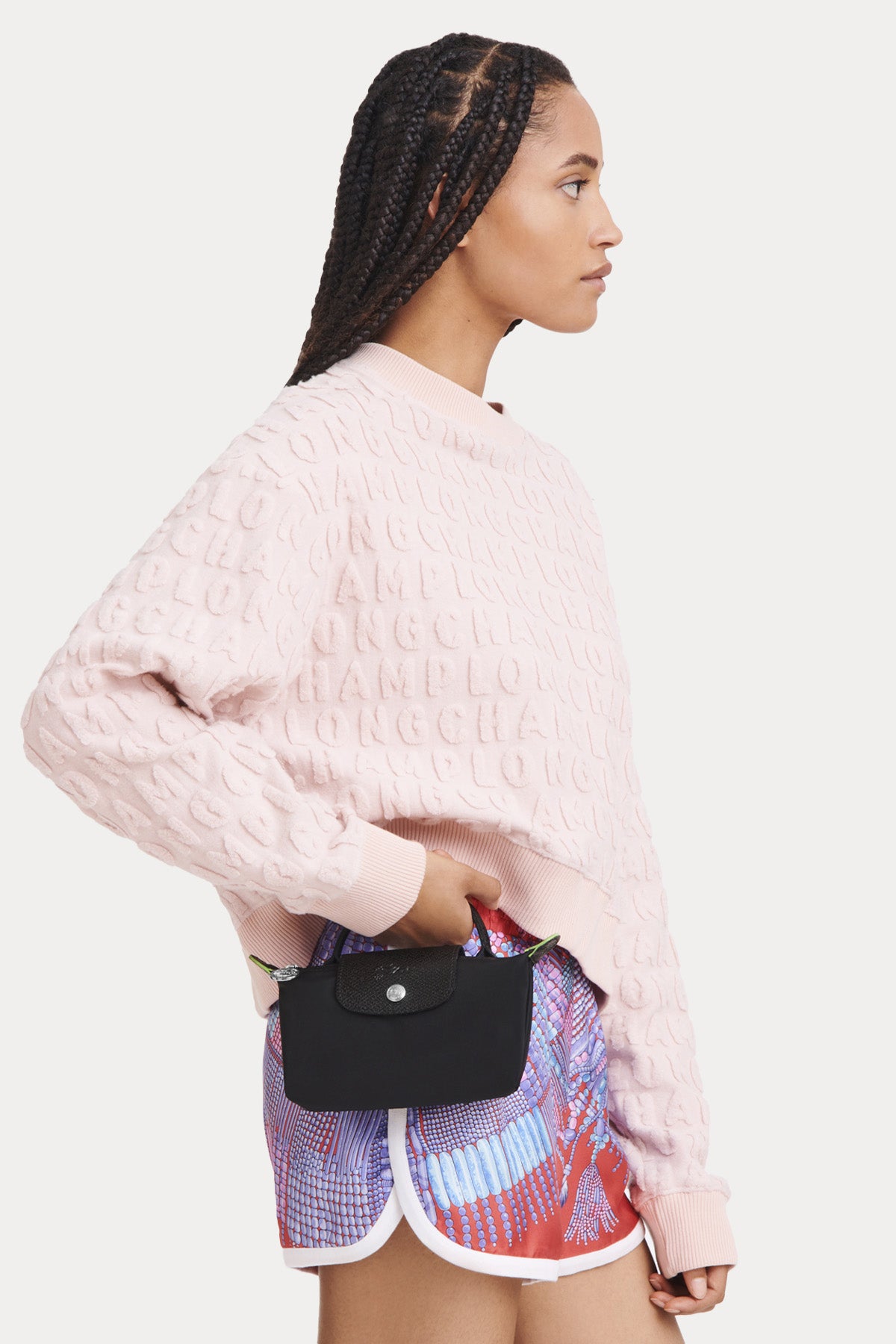 Longchamp Deri Detaylı Logolu El Çantası