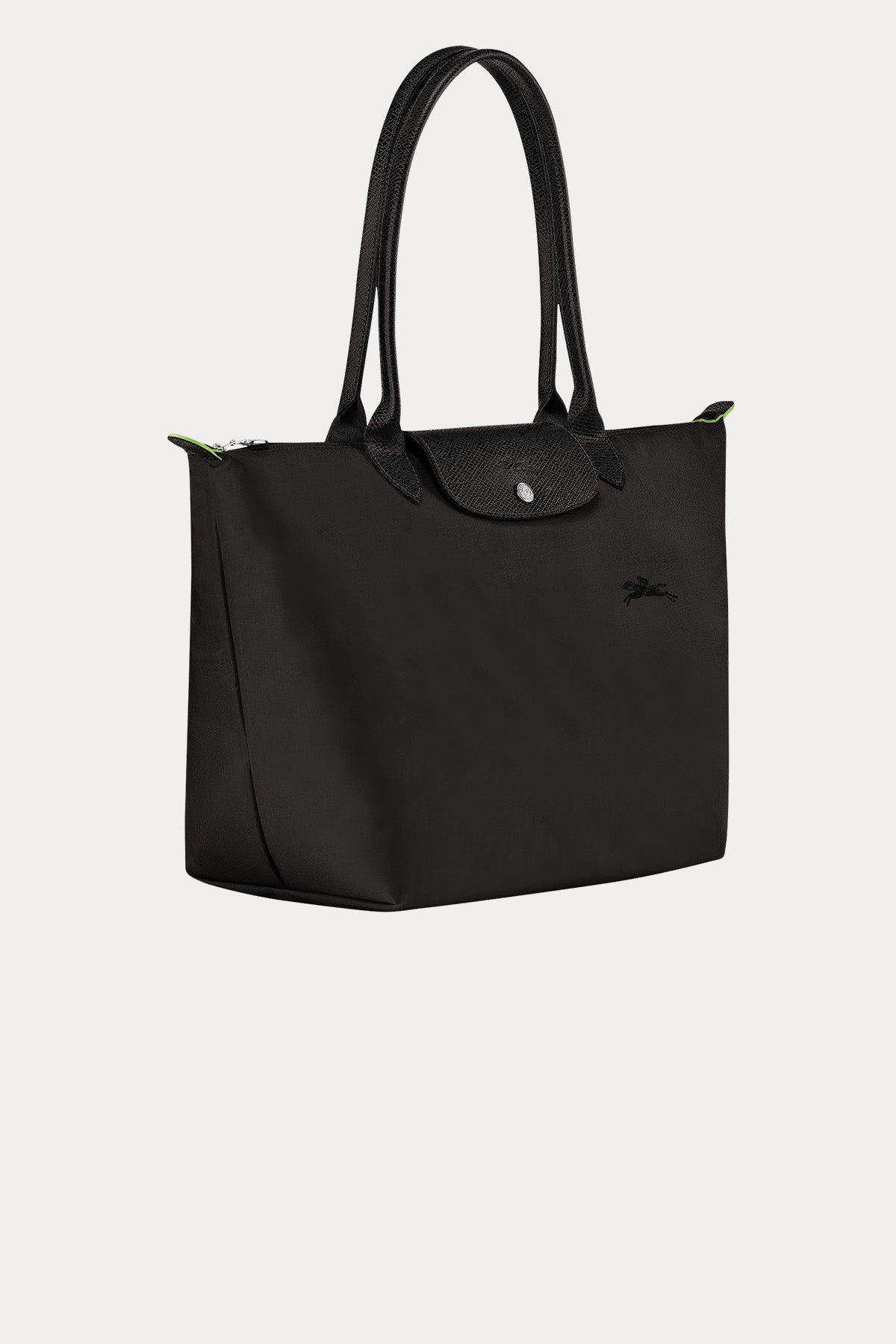 Longchamp Deri Detaylı Logolu Omuz Çantası