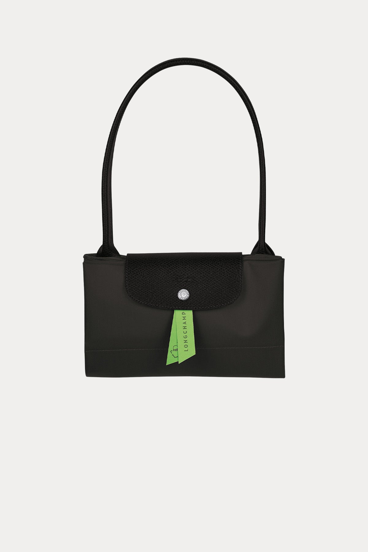 Longchamp Deri Detaylı Logolu Omuz Çantası