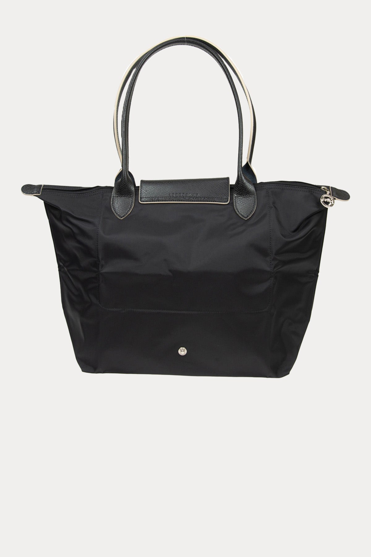 Longchamp Deri Detaylı Logolu Omuz Çantası