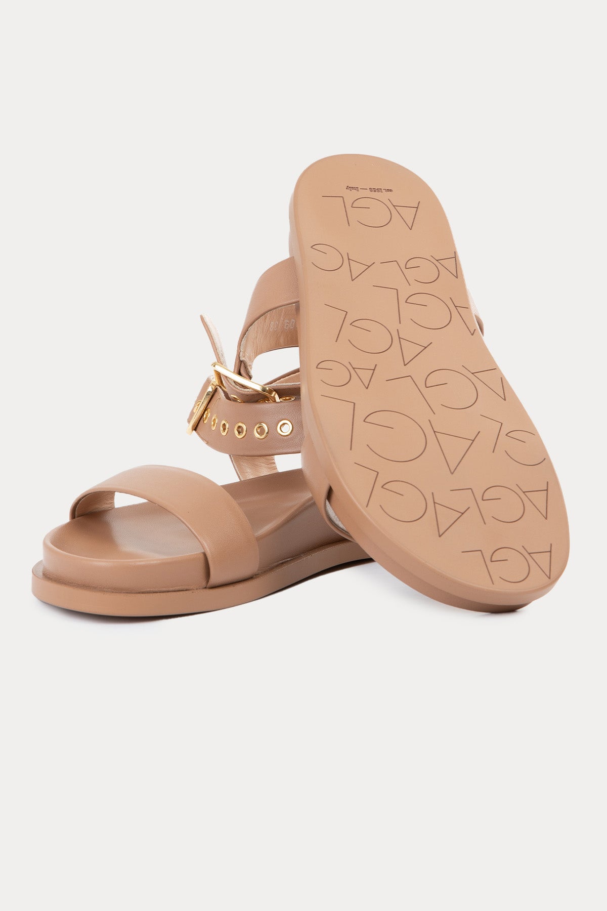 Agl Cristina Strap Metal Tokalı Deri Sandalet