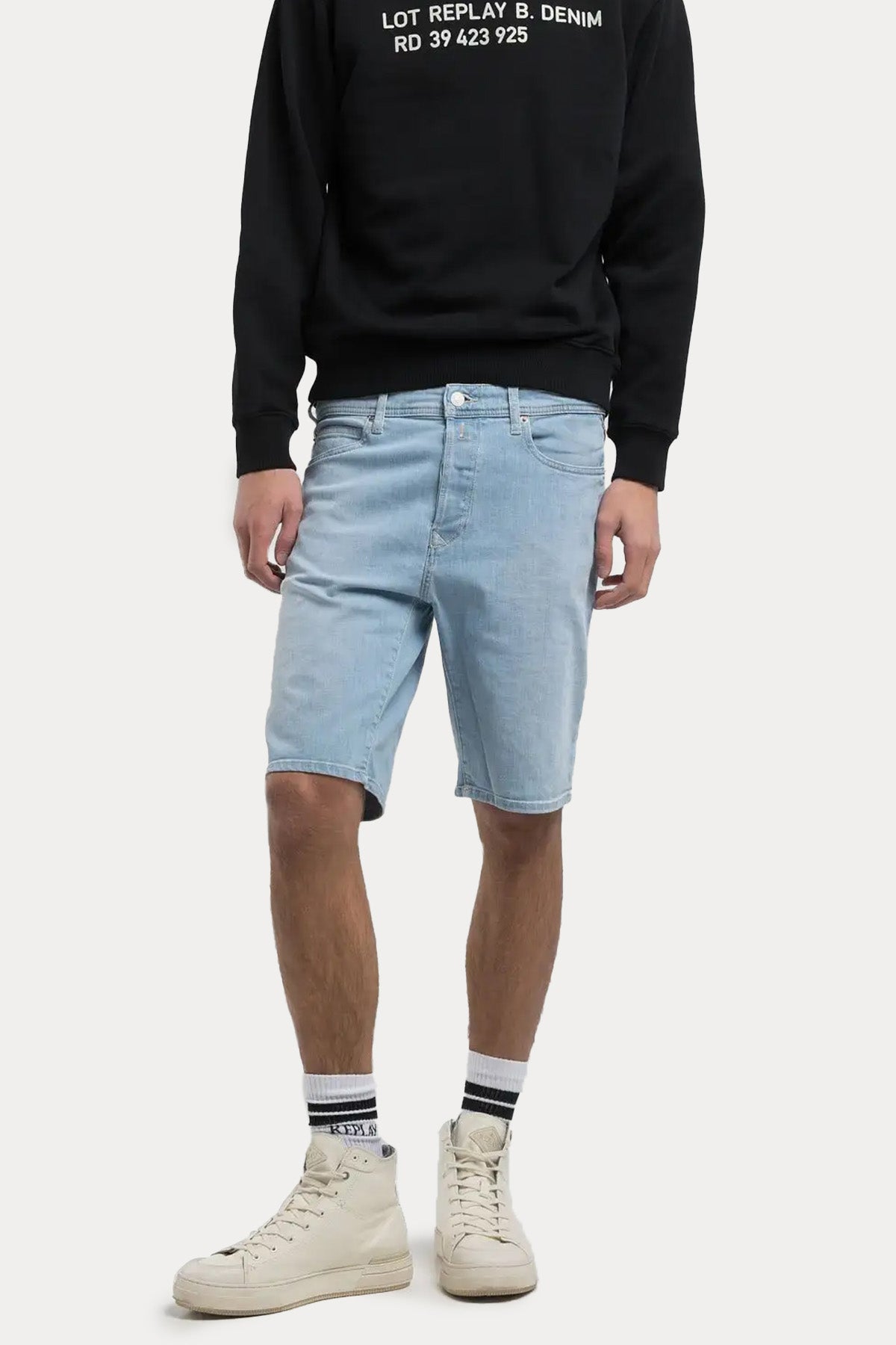 Replay RBJ 981 Tapered Fit Denim Şort