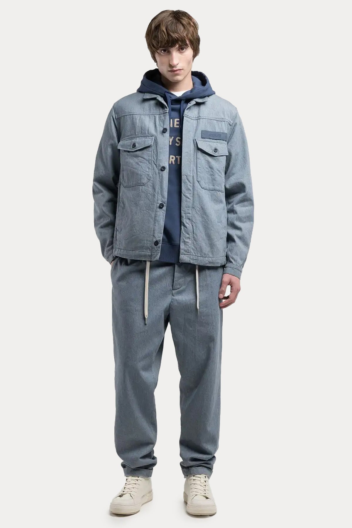 Replay Tapered Fit Beli Lastikli Tek Pile Yandan Cepli Pantolon