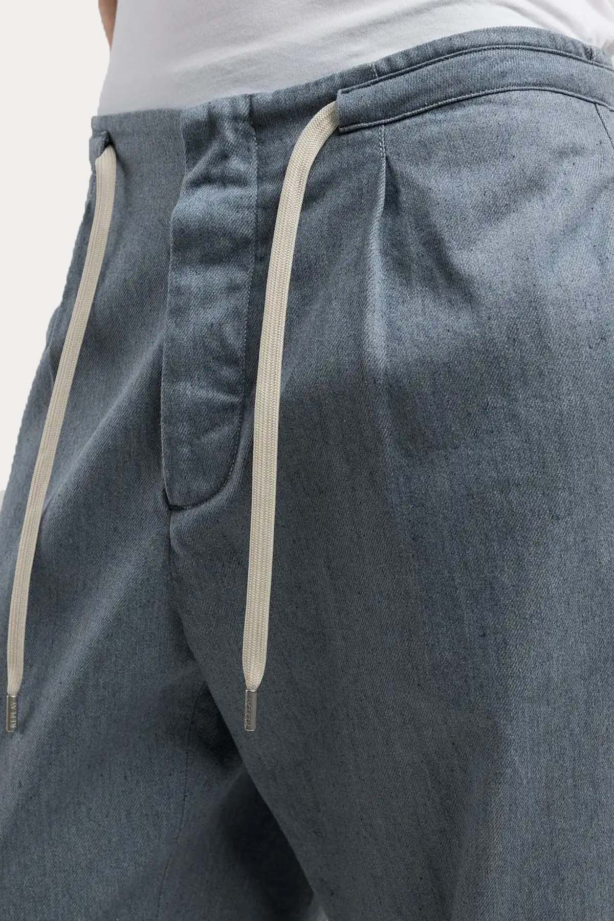 Replay Tapered Fit Beli Lastikli Tek Pile Yandan Cepli Pantolon