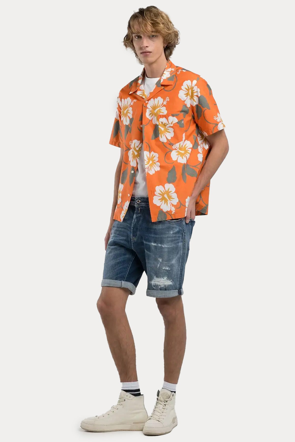 Replay RBJ 981 Tapered Fit Denim Şort