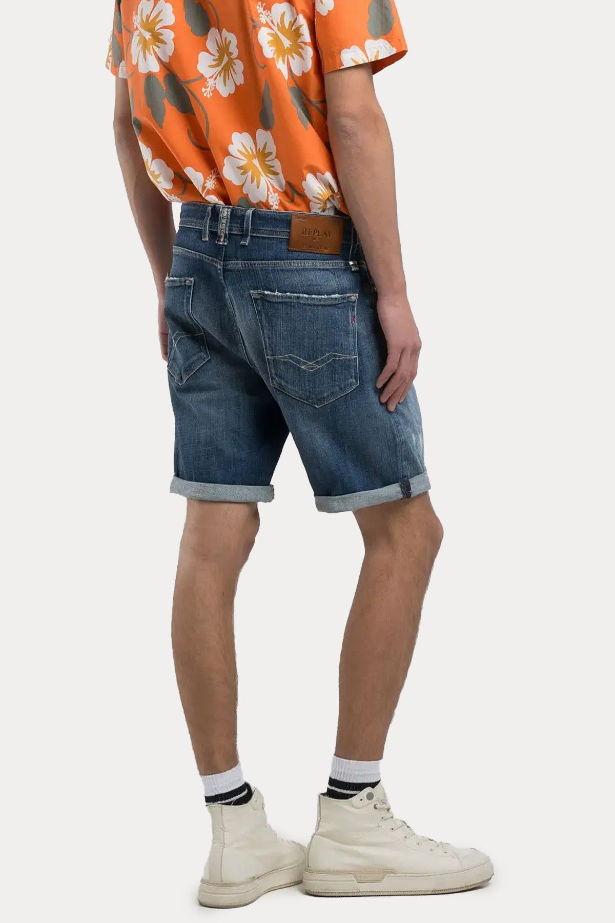 Replay RBJ 981 Tapered Fit Denim Şort-Şort-Libas