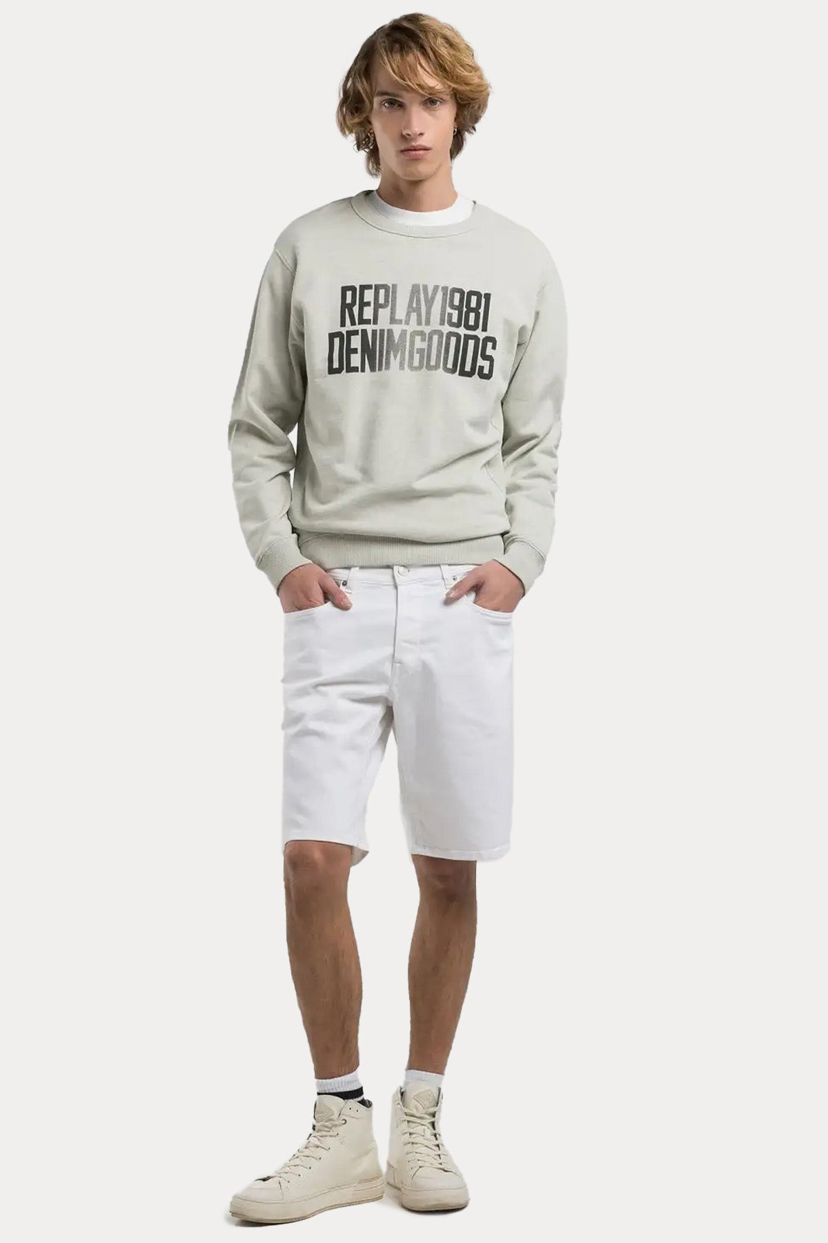 Replay Grover Straight Fit Denim Şort