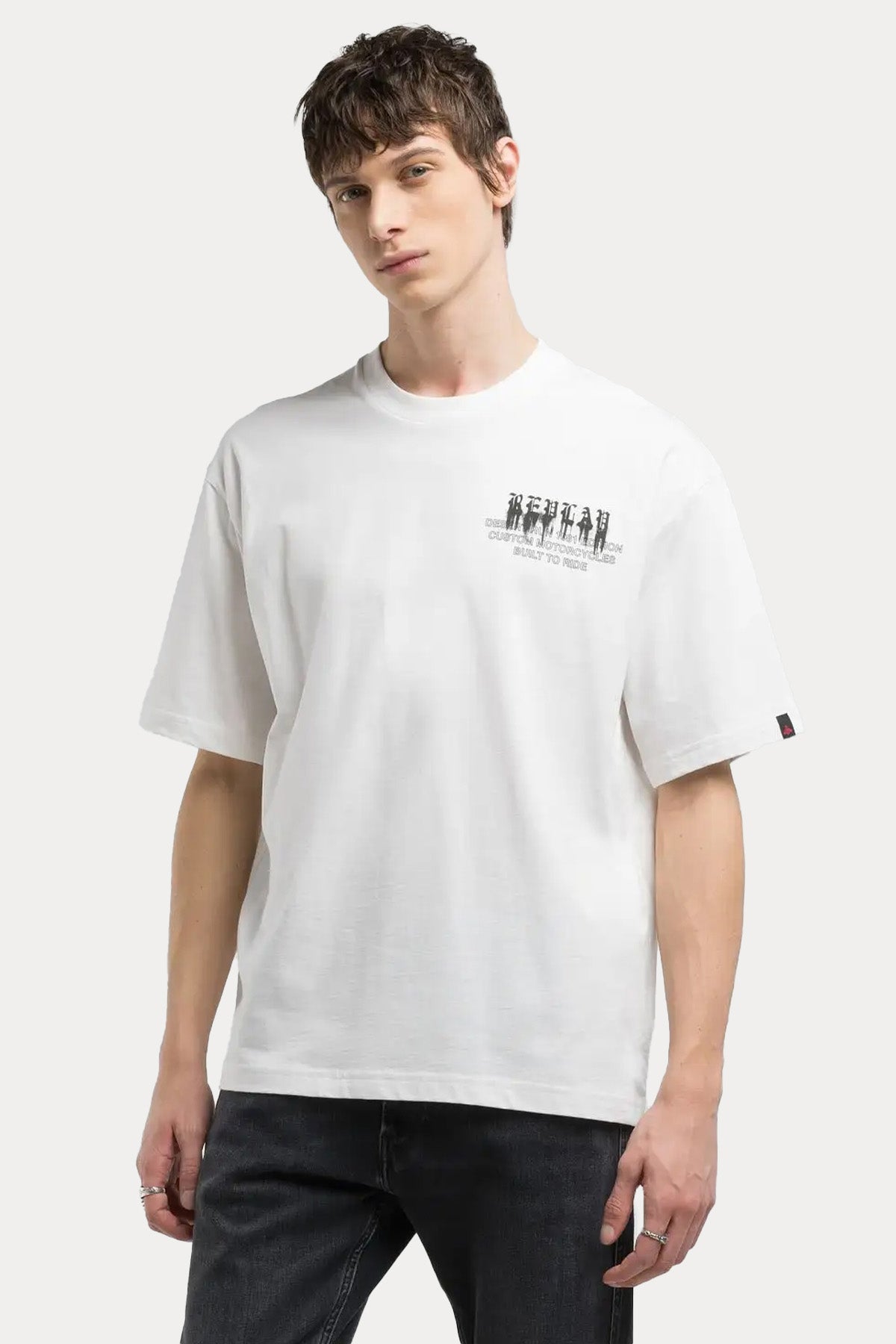 Replay Regular Fit Yuvarlak Yaka Logo Desenli T-shirt