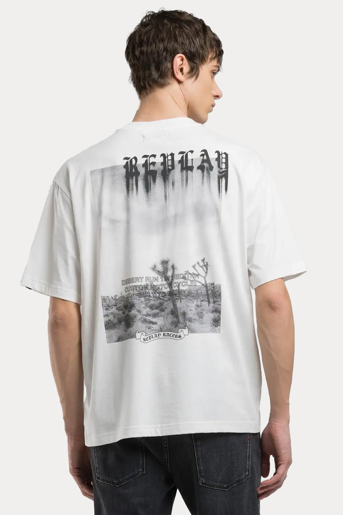 Replay Regular Fit Yuvarlak Yaka Logo Desenli T-shirt