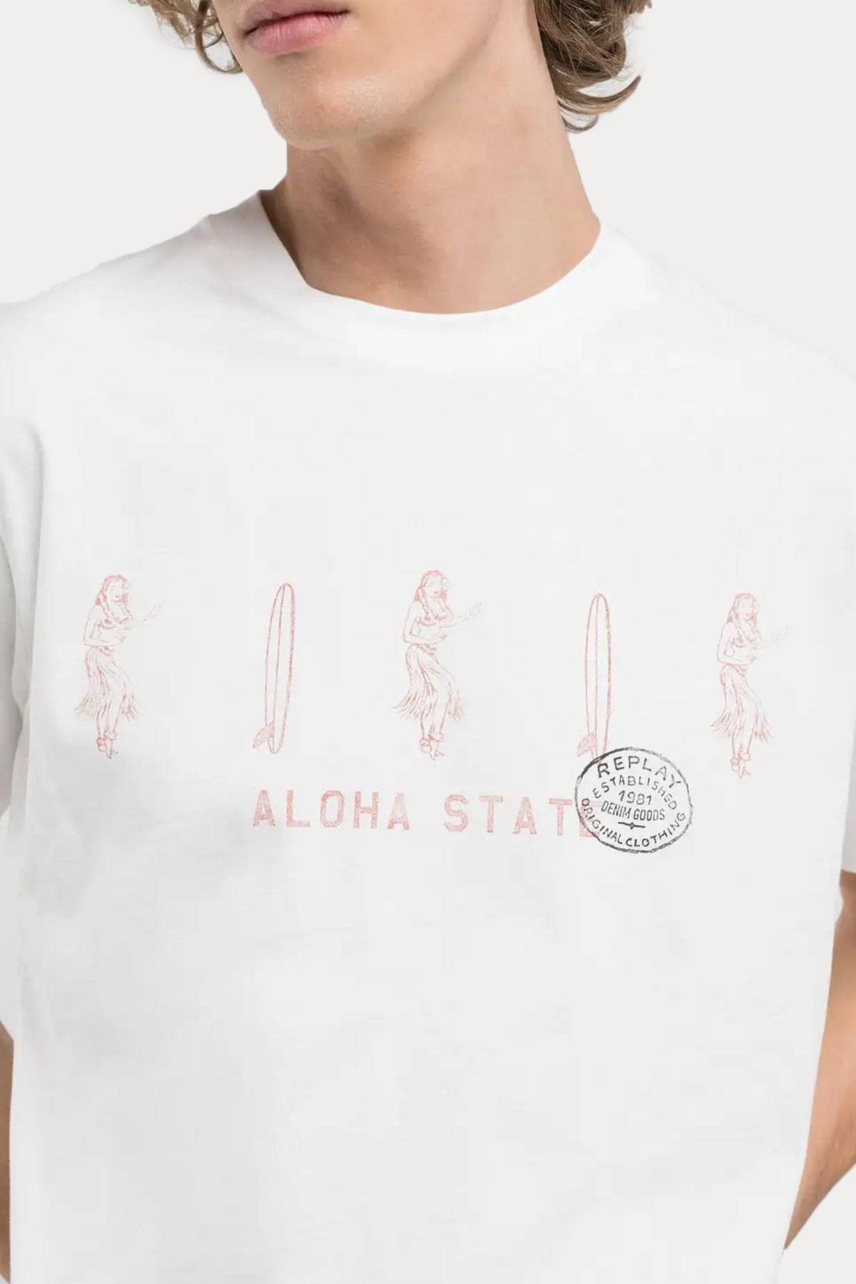 Replay Regular Fit Yuvarlak Yaka Logo Desenli T-shirt