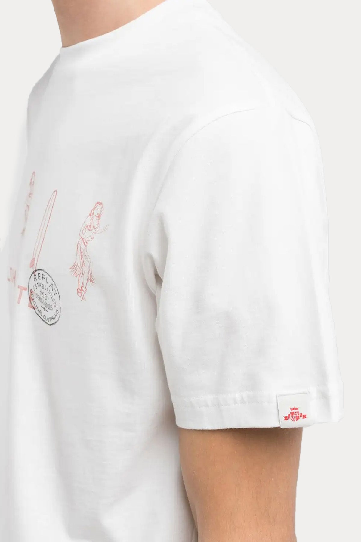 Replay Regular Fit Yuvarlak Yaka Logo Desenli T-shirt