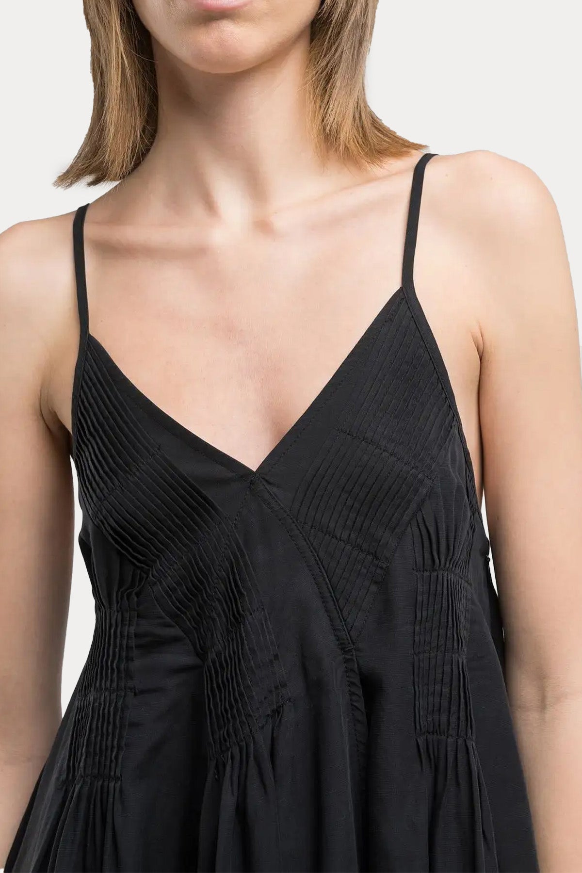 Replay Askılı Mini Keten Elbise