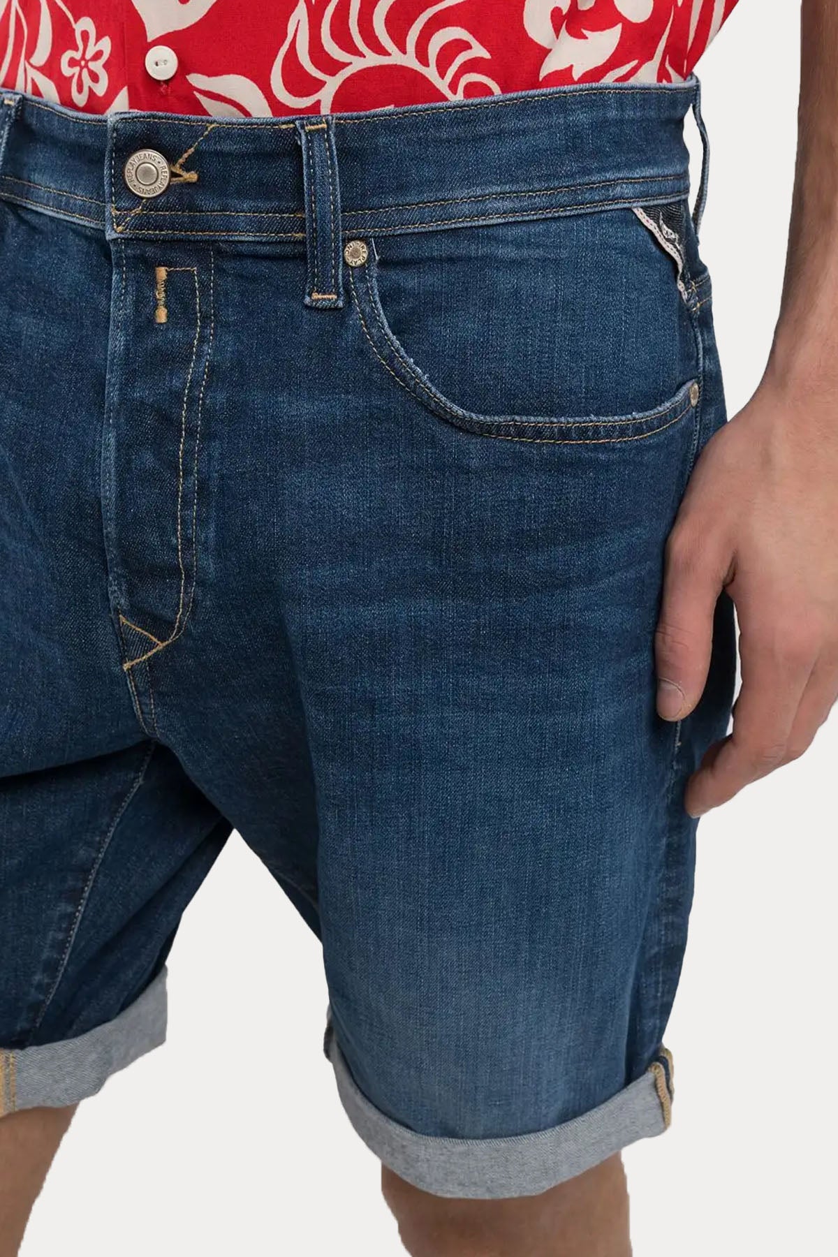 Replay RBJ 981 Tapered Fit Denim Şort