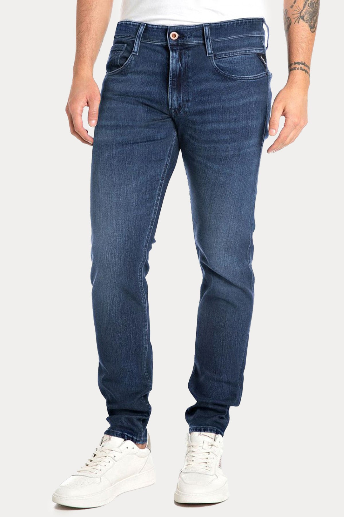 Replay Anbass Touch Soft As Air Slim Fit Yıkamalı Jeans