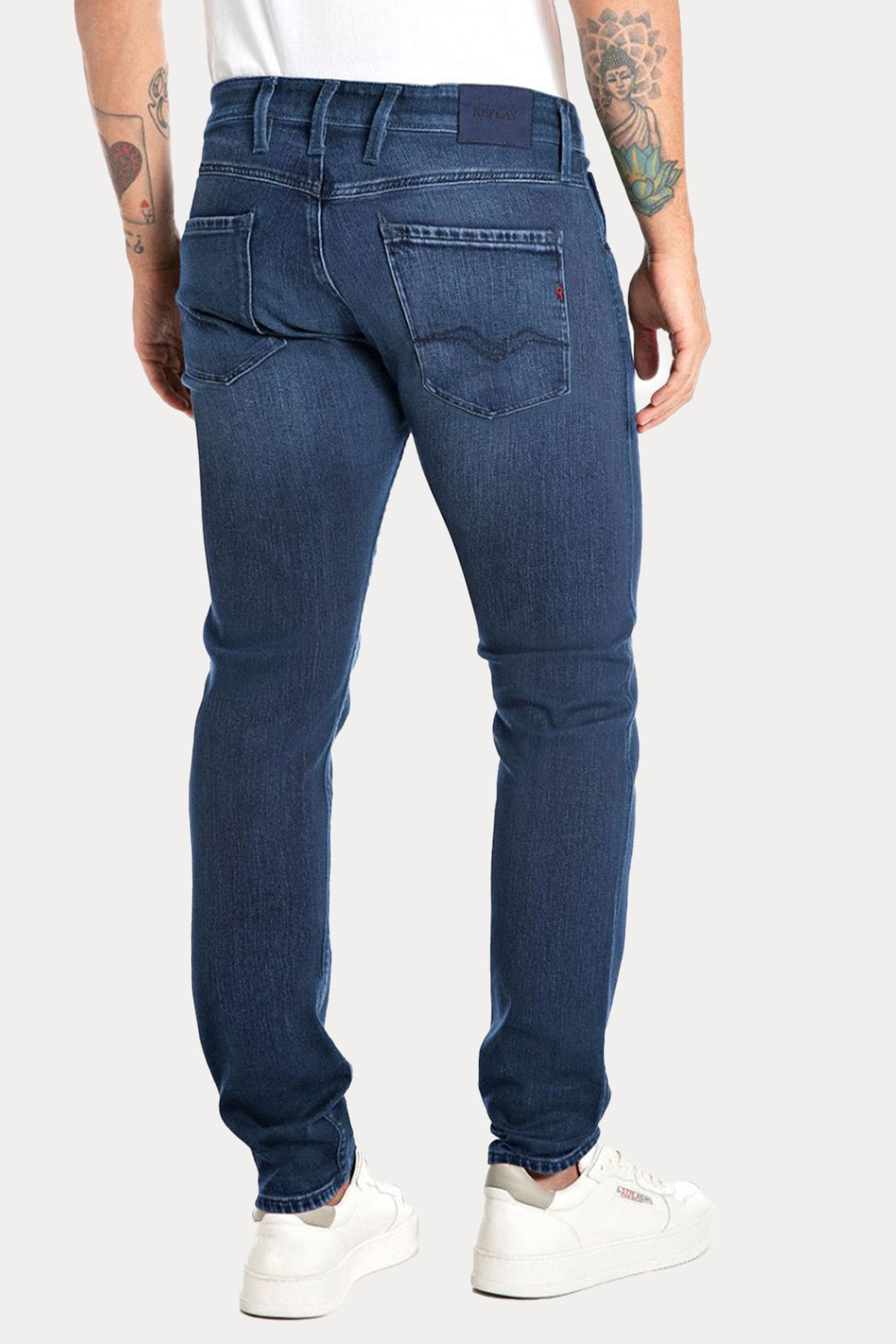 Replay Anbass Touch Soft As Air Slim Fit Yıkamalı Jeans