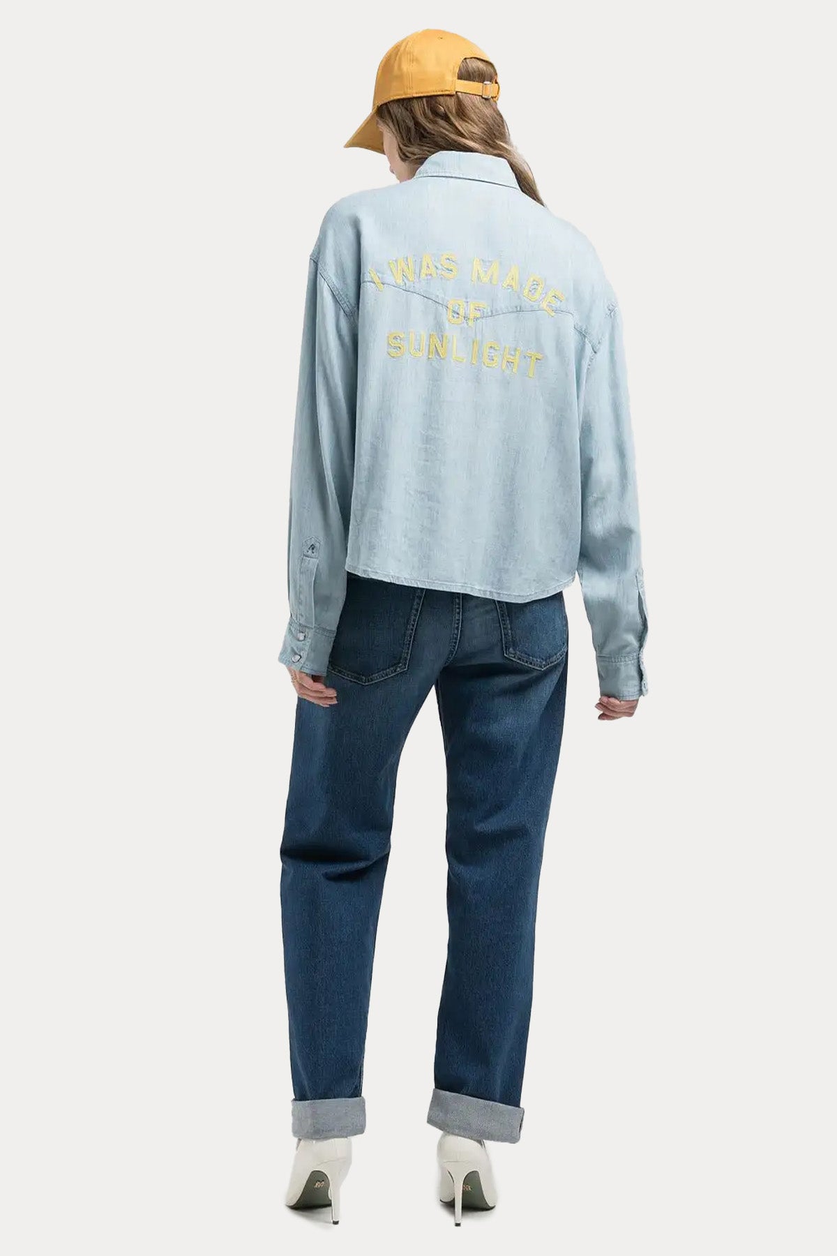 Replay Relaxed Fit Cep Detaylı Logolu Denim Gömlek-Gömlek-Libas