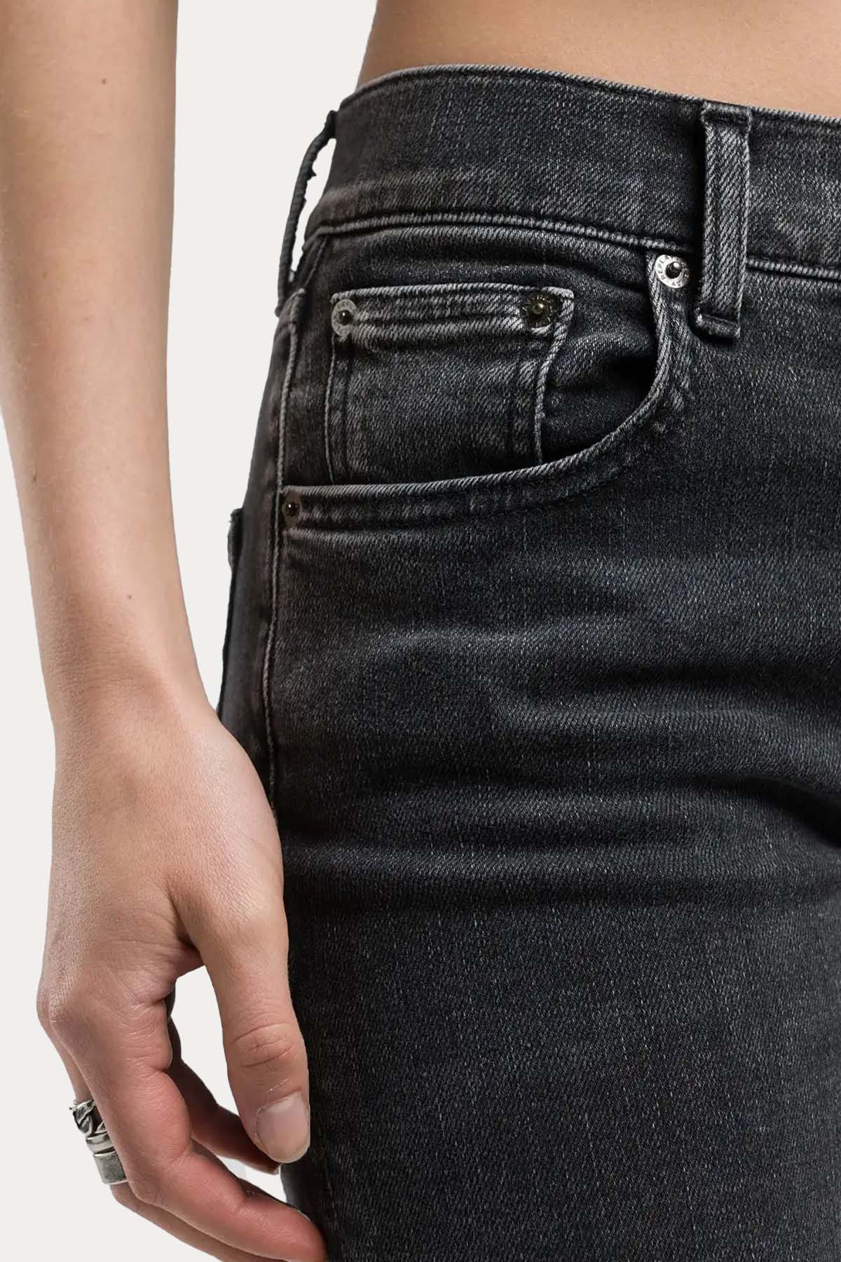 Replay Akeme Straight Low Waist Fit Jeans