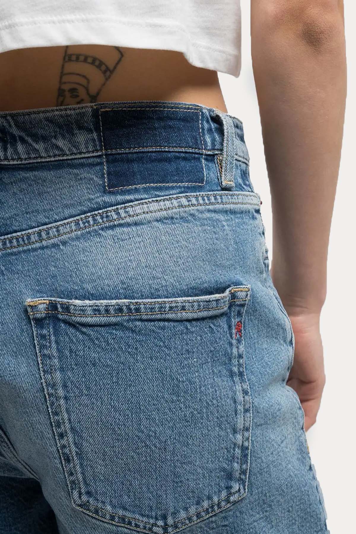 Replay Narja Relaxed Straight Fit Denim Şort