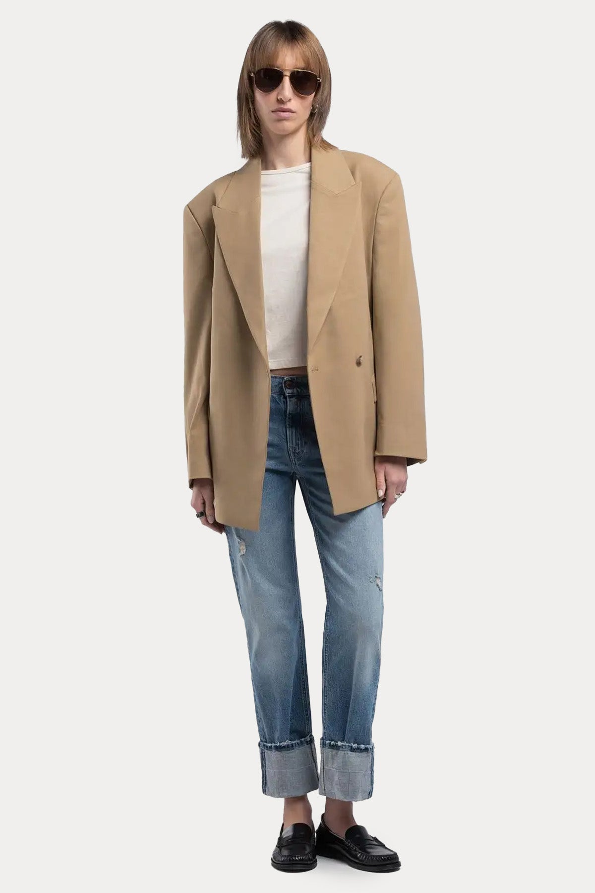 Replay Akeme Straight Low Waist Fit Jeans