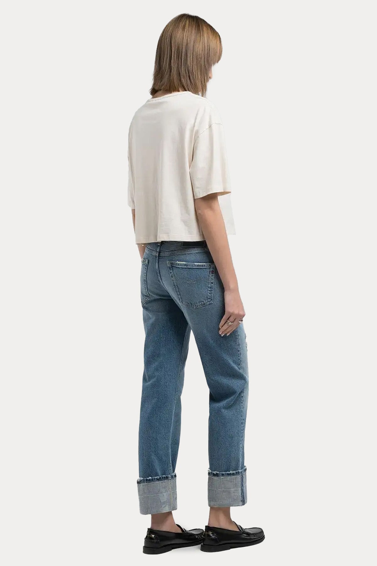 Replay Akeme Straight Low Waist Fit Jeans