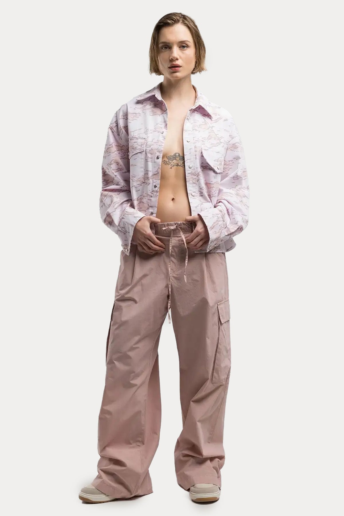 Replay Relaxed Fit Desenli Gömlek