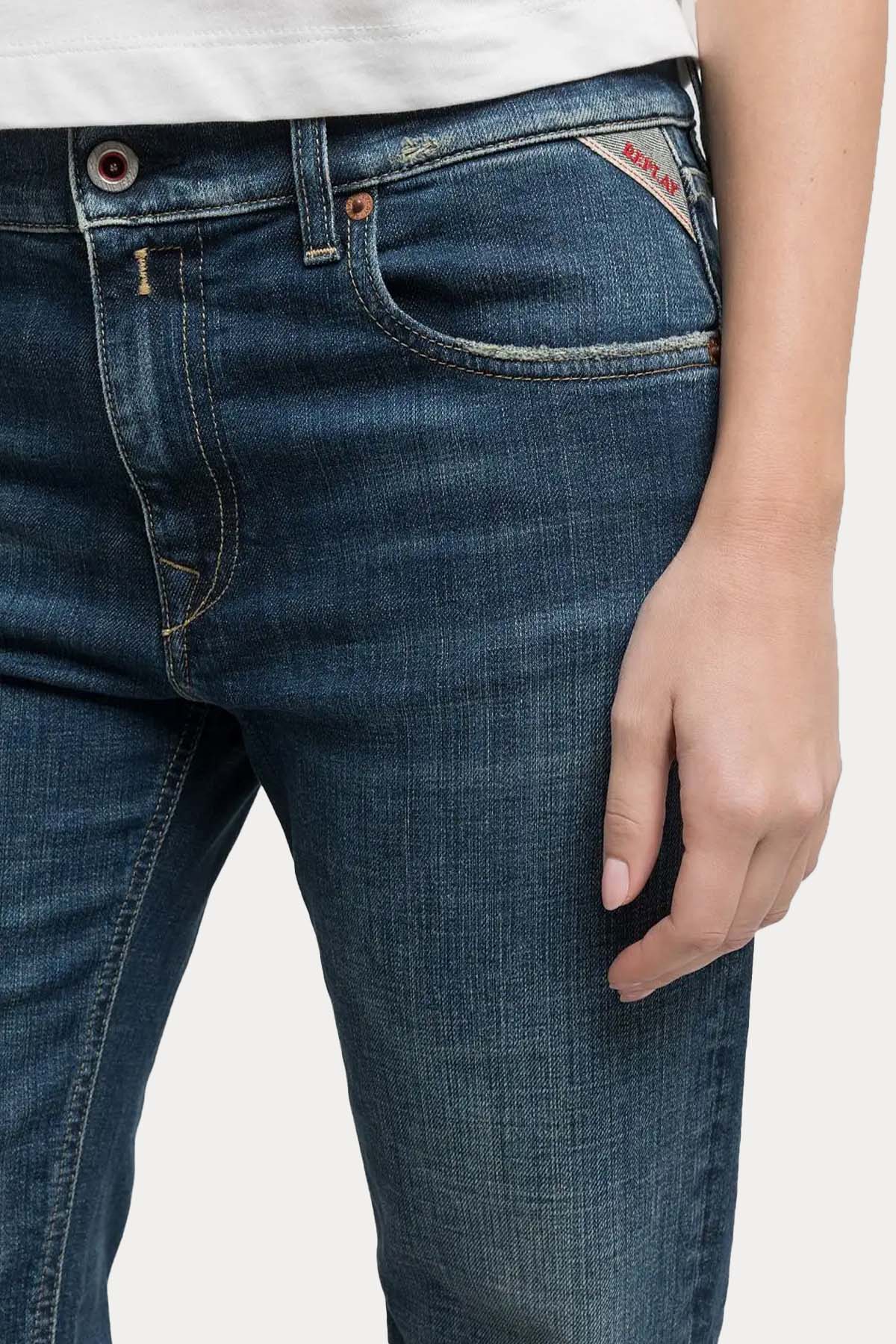 Replay Akeme Straight Low Waist Fit Jeans