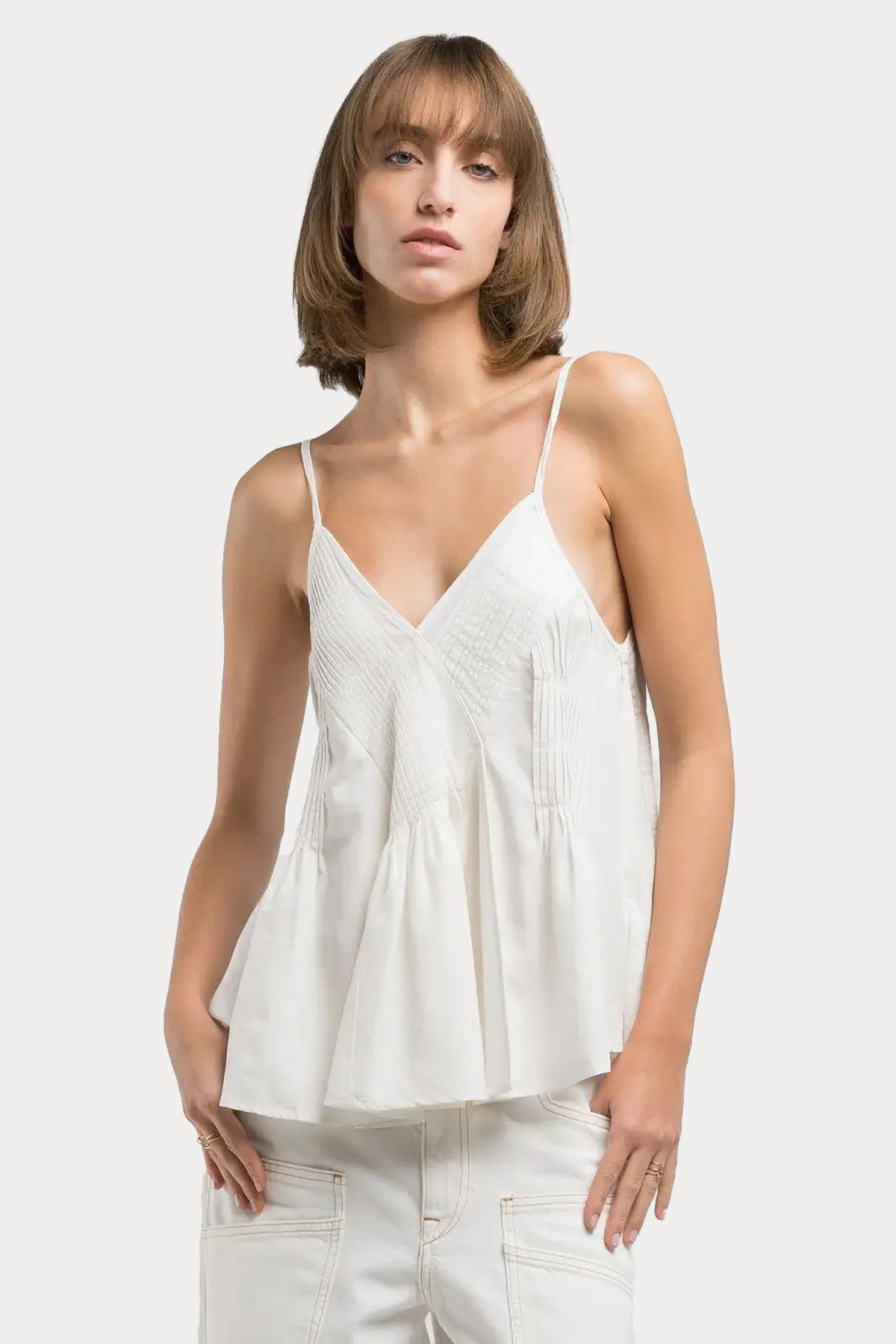 Replay Askılı Keten Bluz