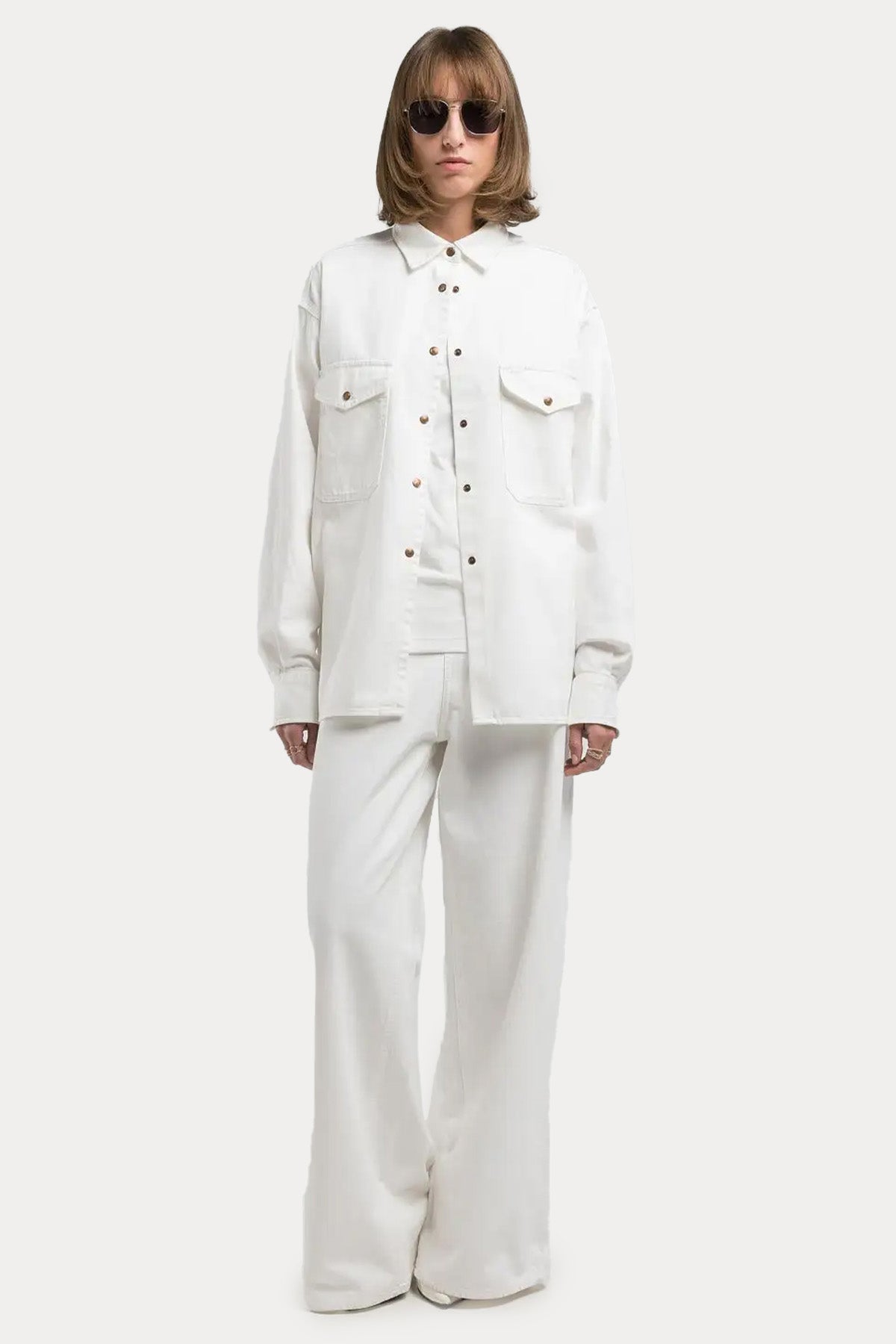 Replay Geniş Kesim Denim Gömlek