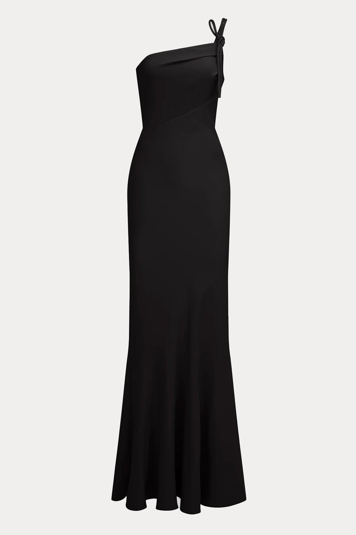 Halston Tek Omuzlu Maxi Abiye Elbise-Abiye-Libas