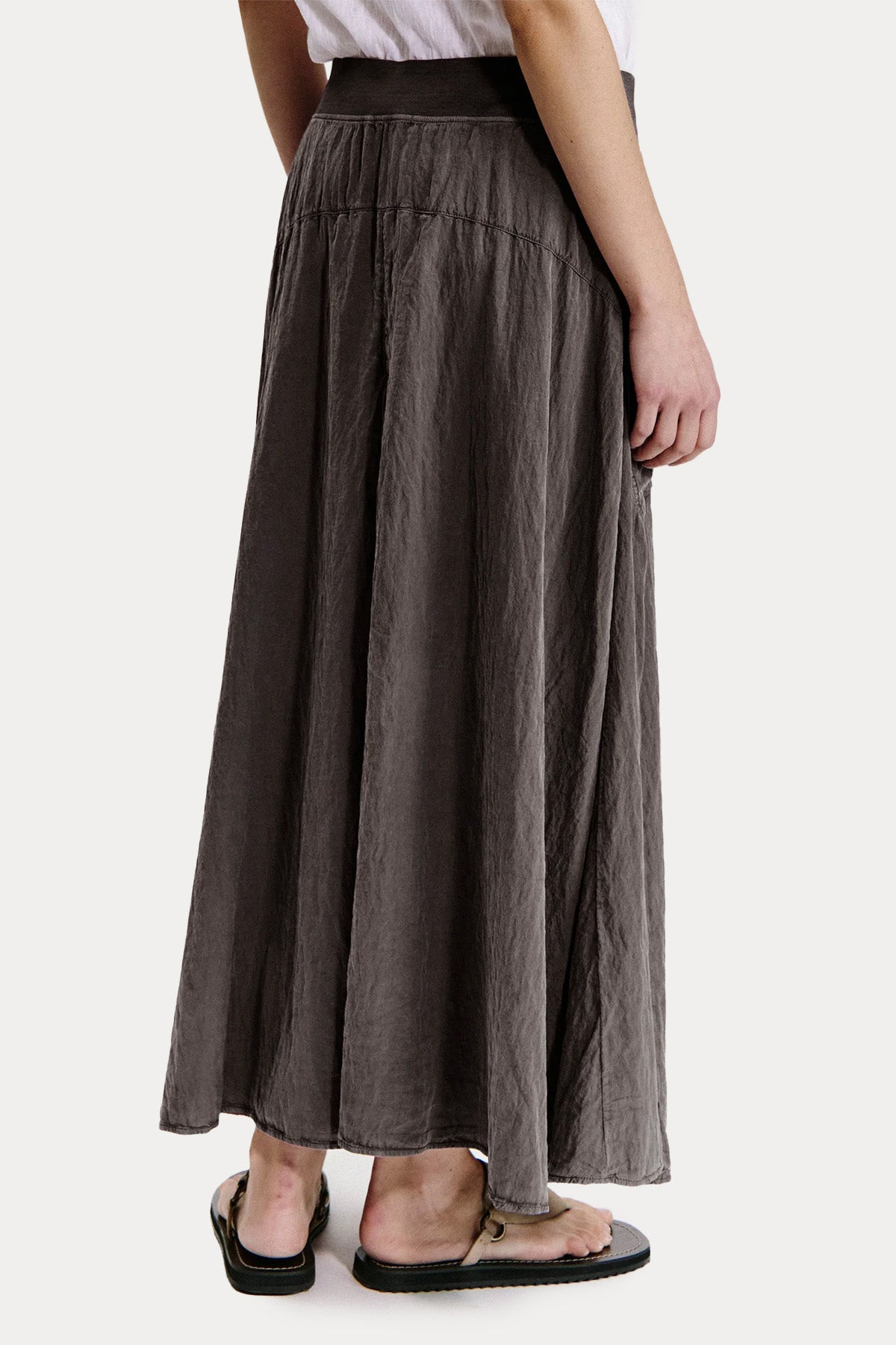 Transit Maxi Beli Lastikli İpek Etek