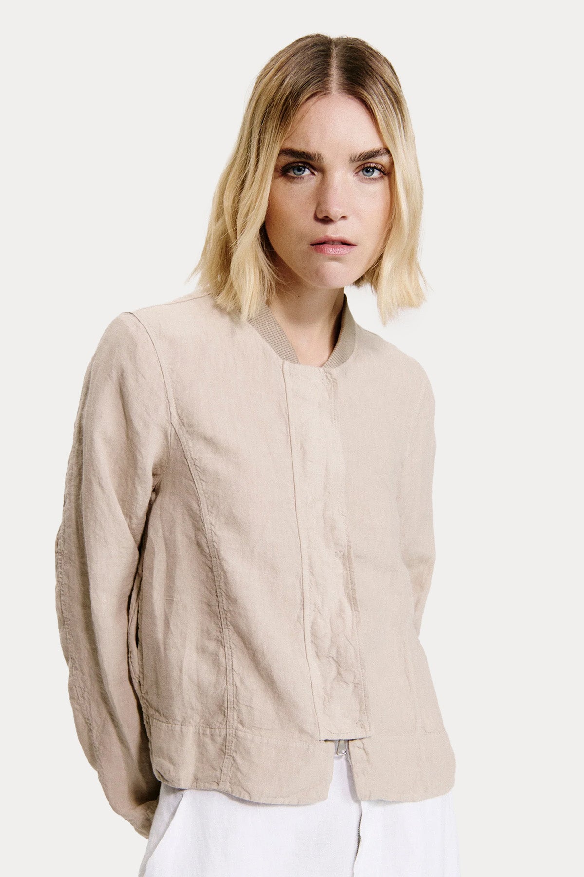 Transit Relaxed Fit Pilot Yaka Keten Ceket