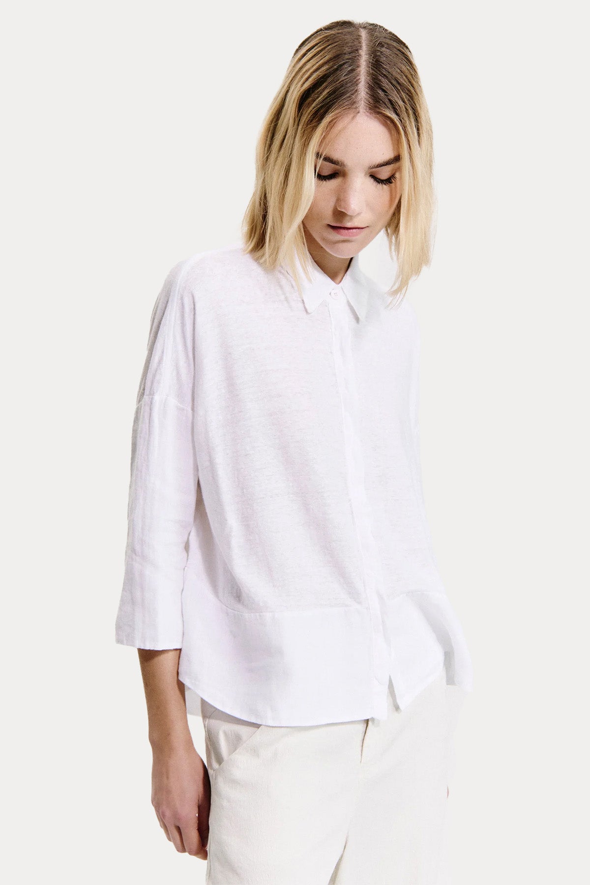 Transit Comfort Fit Keten Gömlek