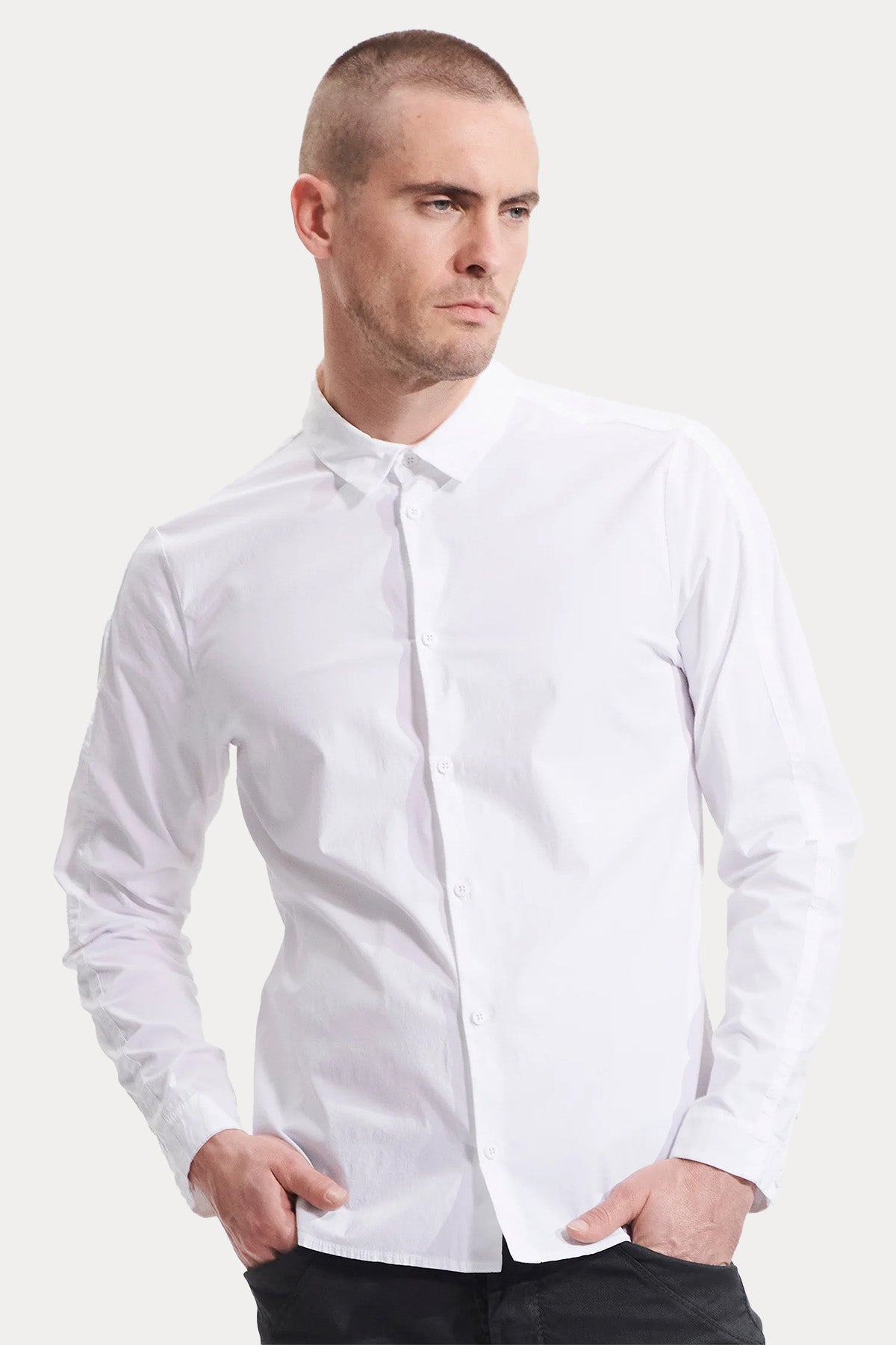 Transit Regular Fit Klasik Yaka Streç Gömlek