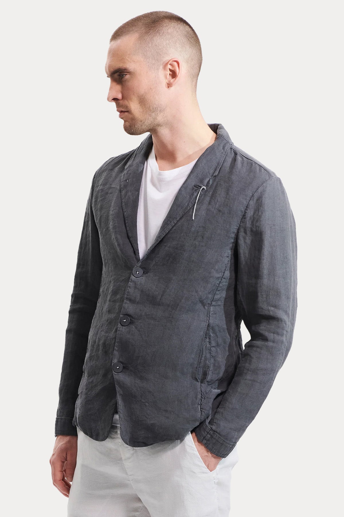 Transit Classic Fit Keten Blazer Ceket