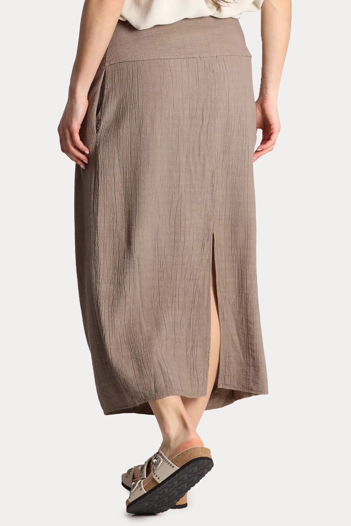 Transit Yandan Cepli Midi Etek