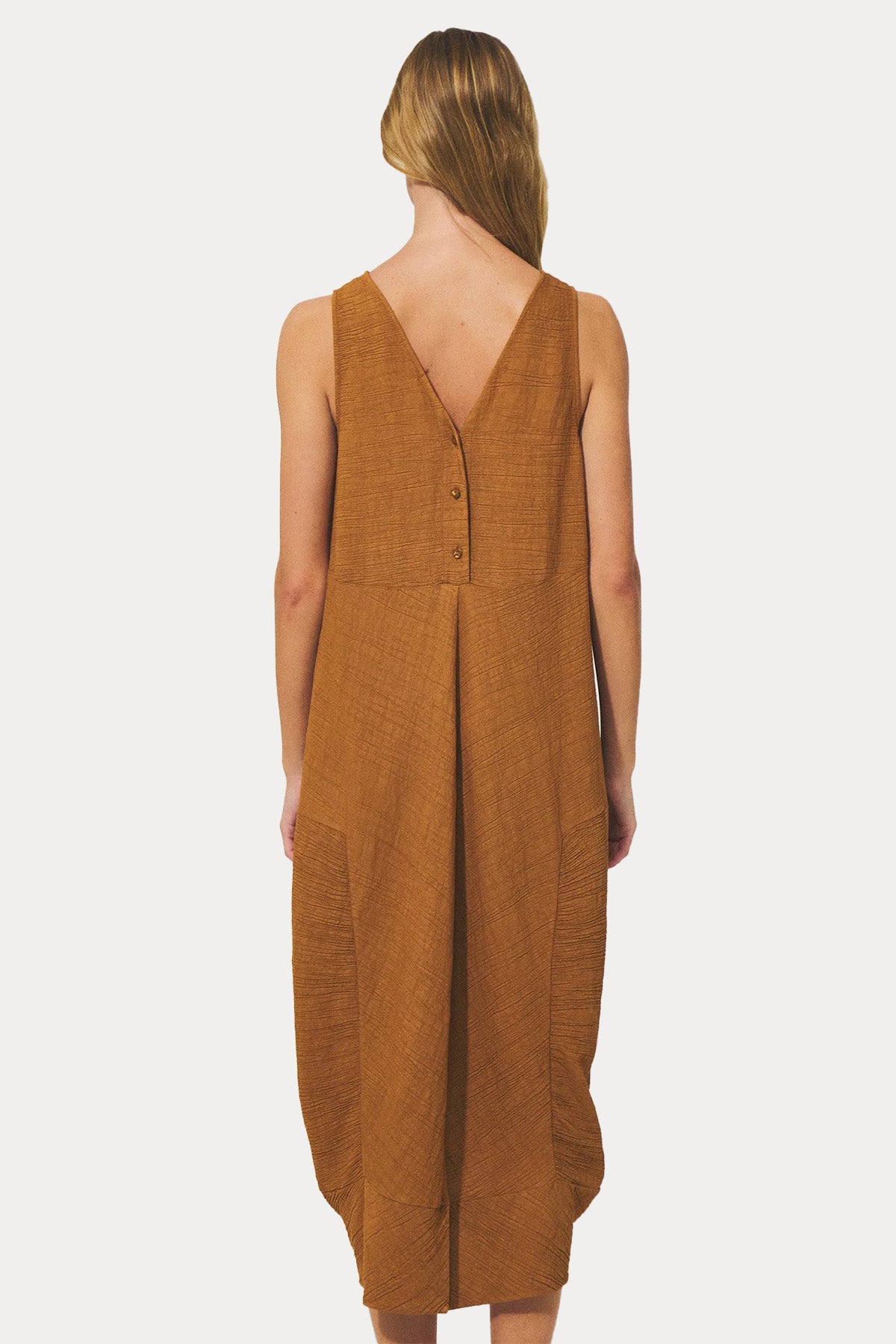 Transit Comfort Fit V Yaka Midi Elbise