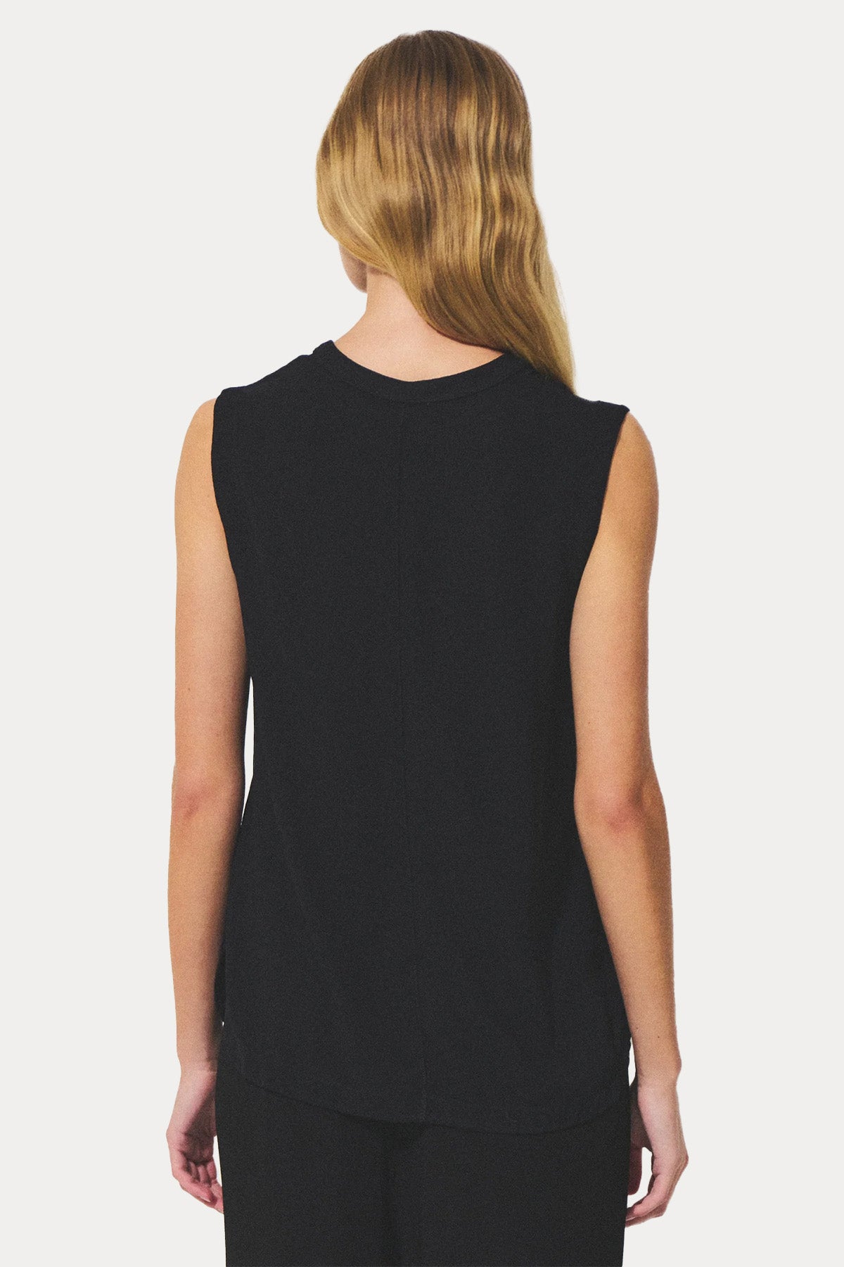 Transit Relaxed Fit Hakim V Yaka Streç Bluz