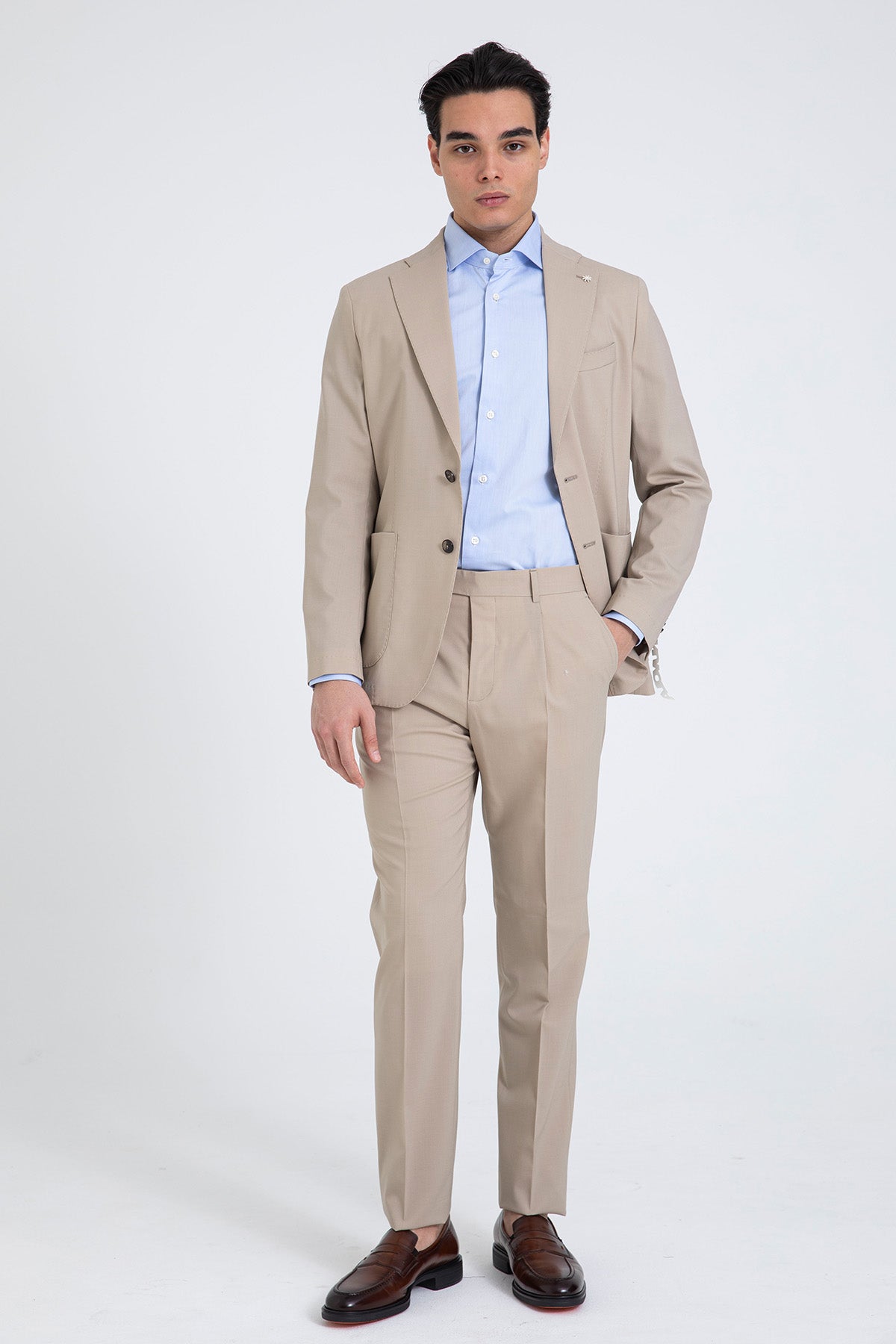 Manuel Ritz Slim Fit Yün Takım Elbise