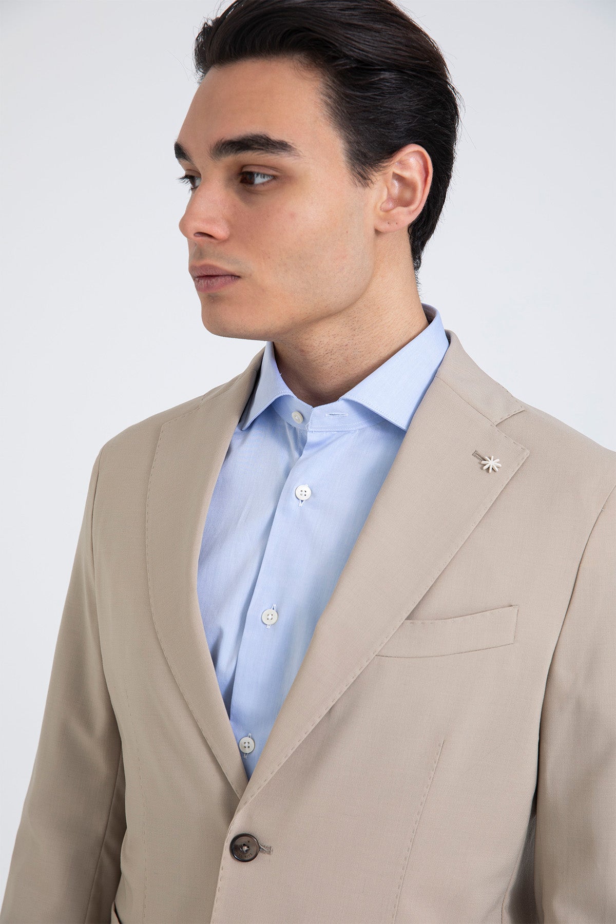 Manuel Ritz Slim Fit Yün Takım Elbise