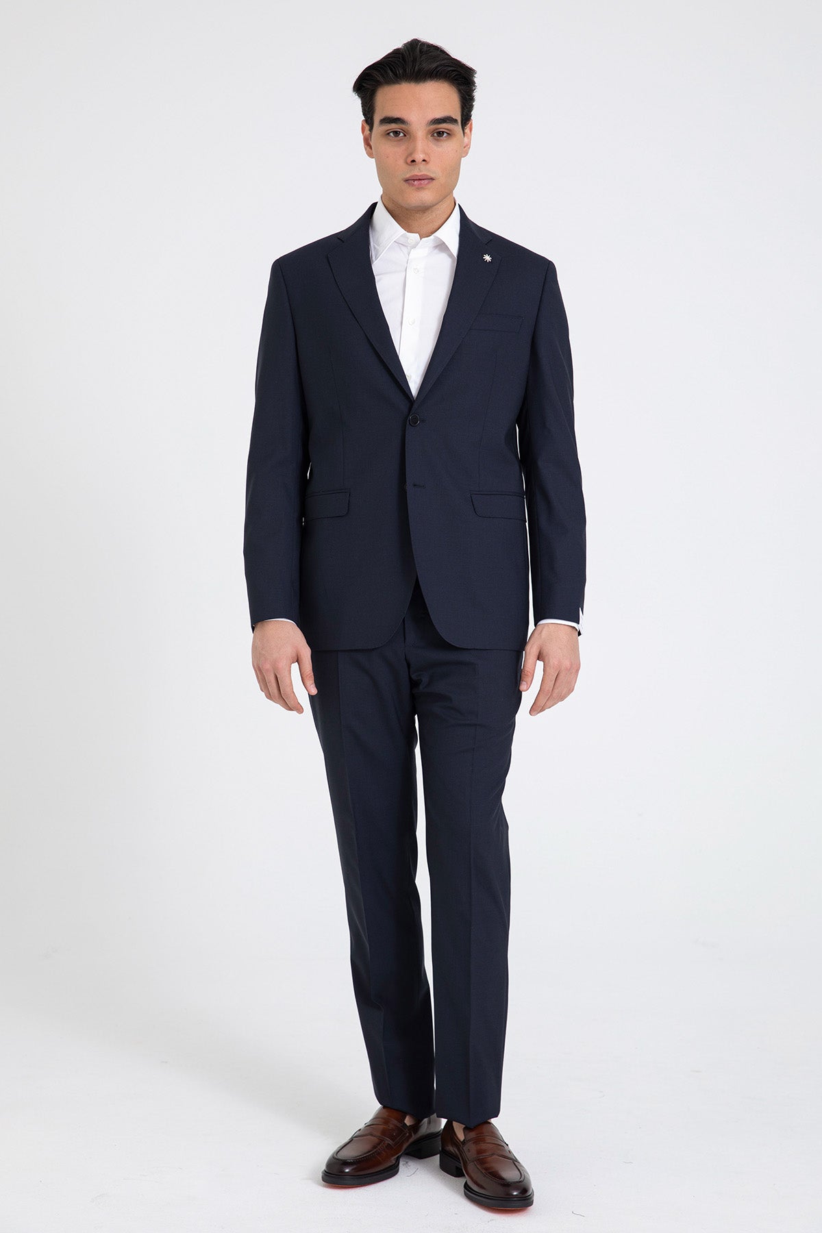 Manuel Ritz Slim Fit Yün Takım Elbise