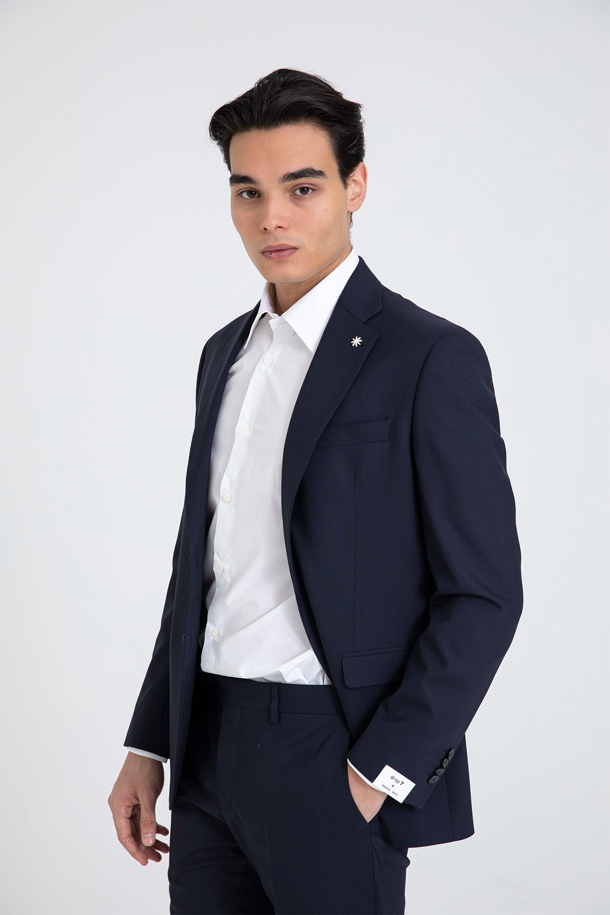 Manuel Ritz Slim Fit Yün Takım Elbise