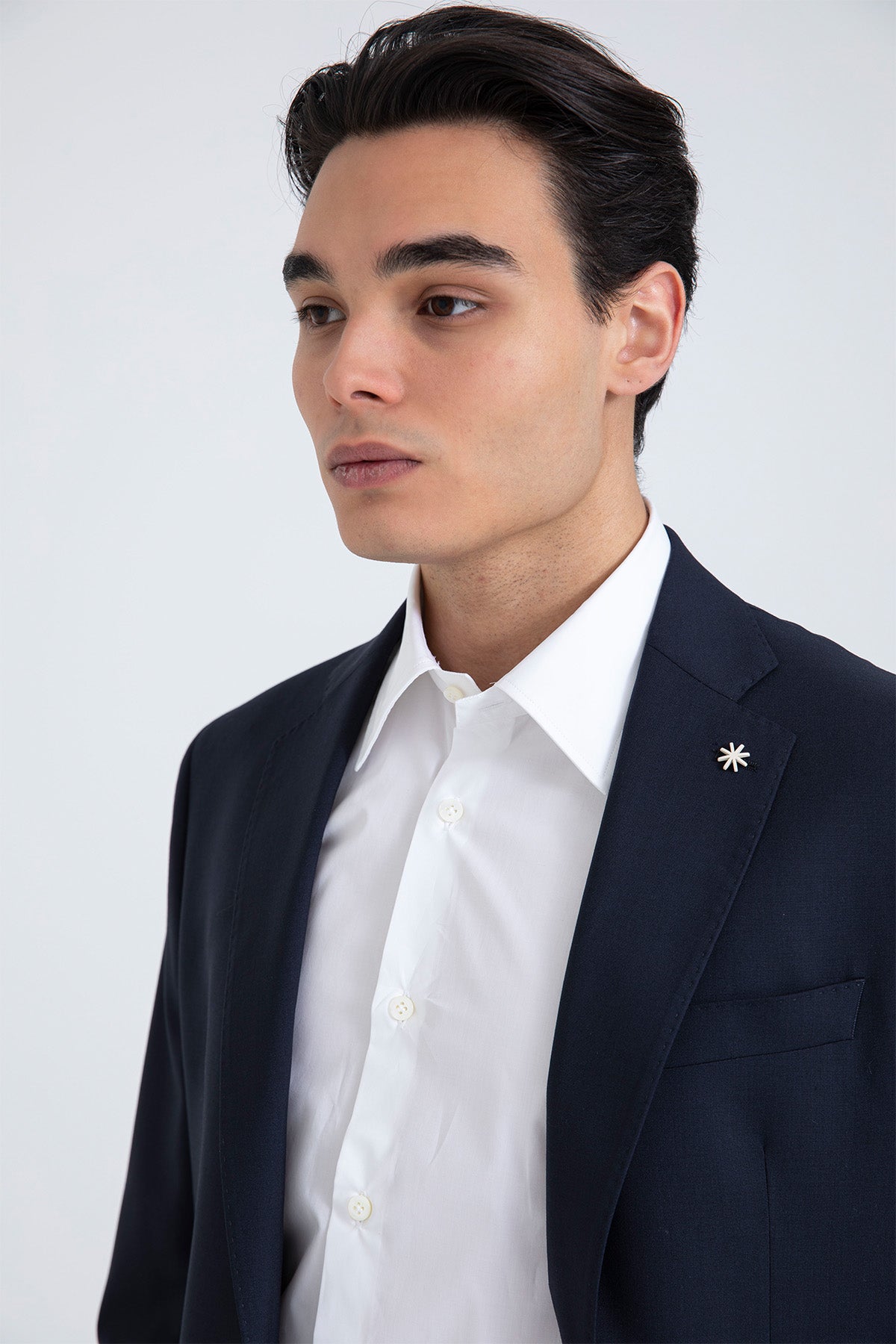 Manuel Ritz Slim Fit Yün Takım Elbise