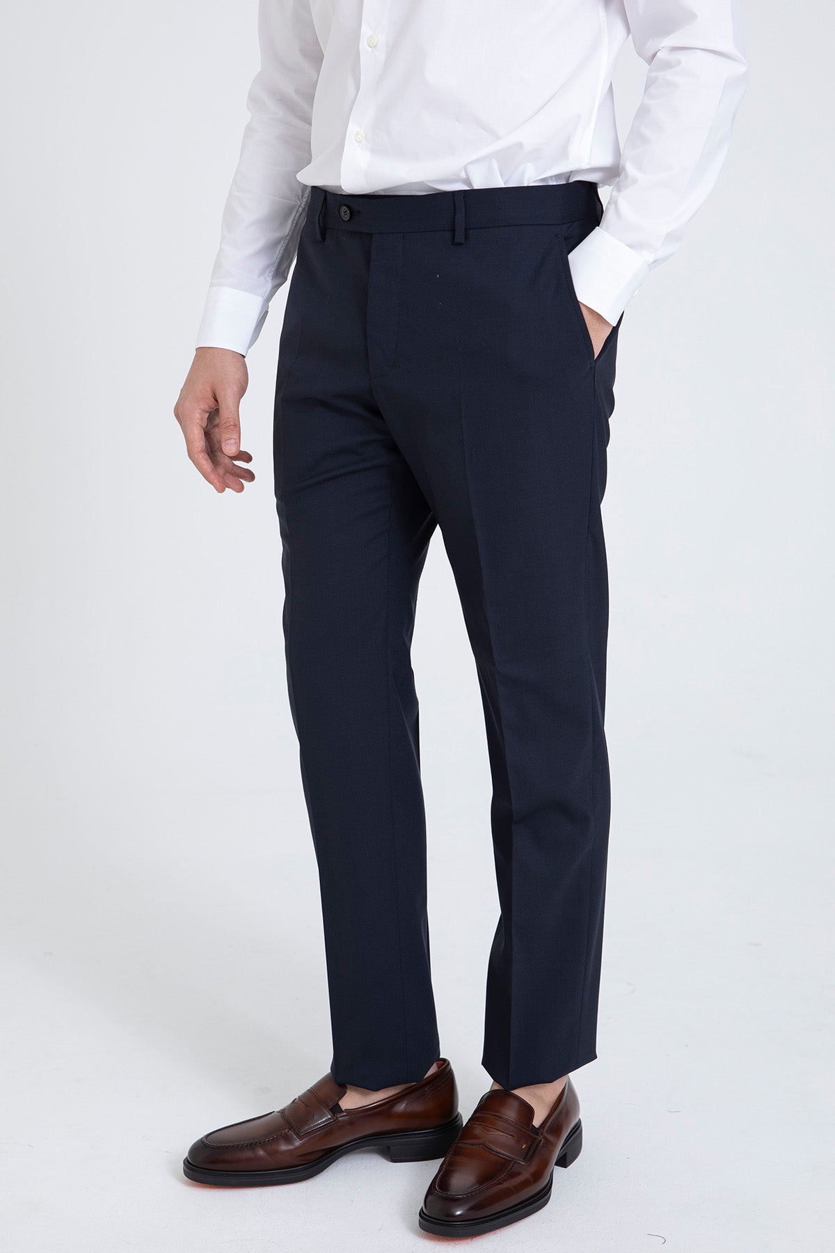 Manuel Ritz Slim Fit Yün Takım Elbise