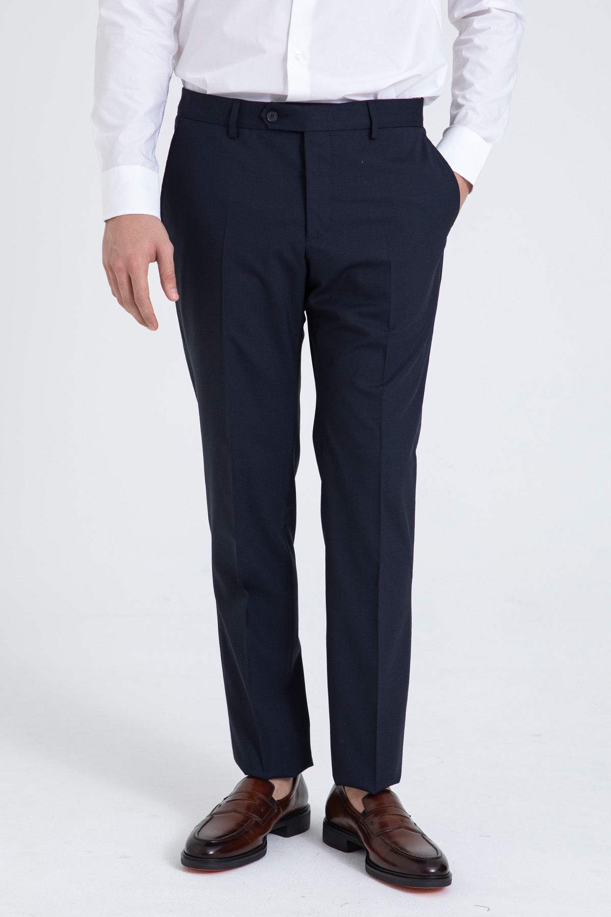 Manuel Ritz Slim Fit Yün Takım Elbise