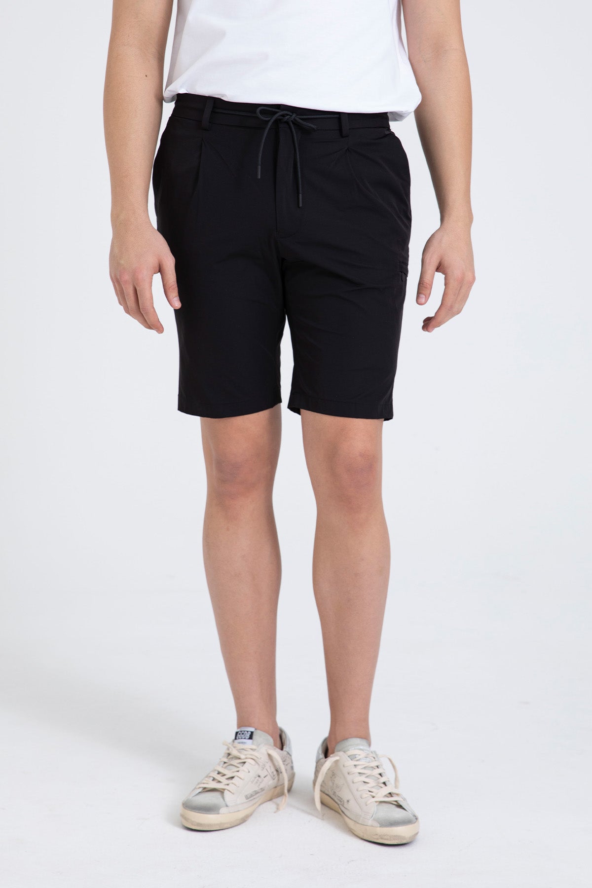 Manuel Ritz Slim Fit Beli Lastikli Tek Pile Yandan Cepli Streç Şort