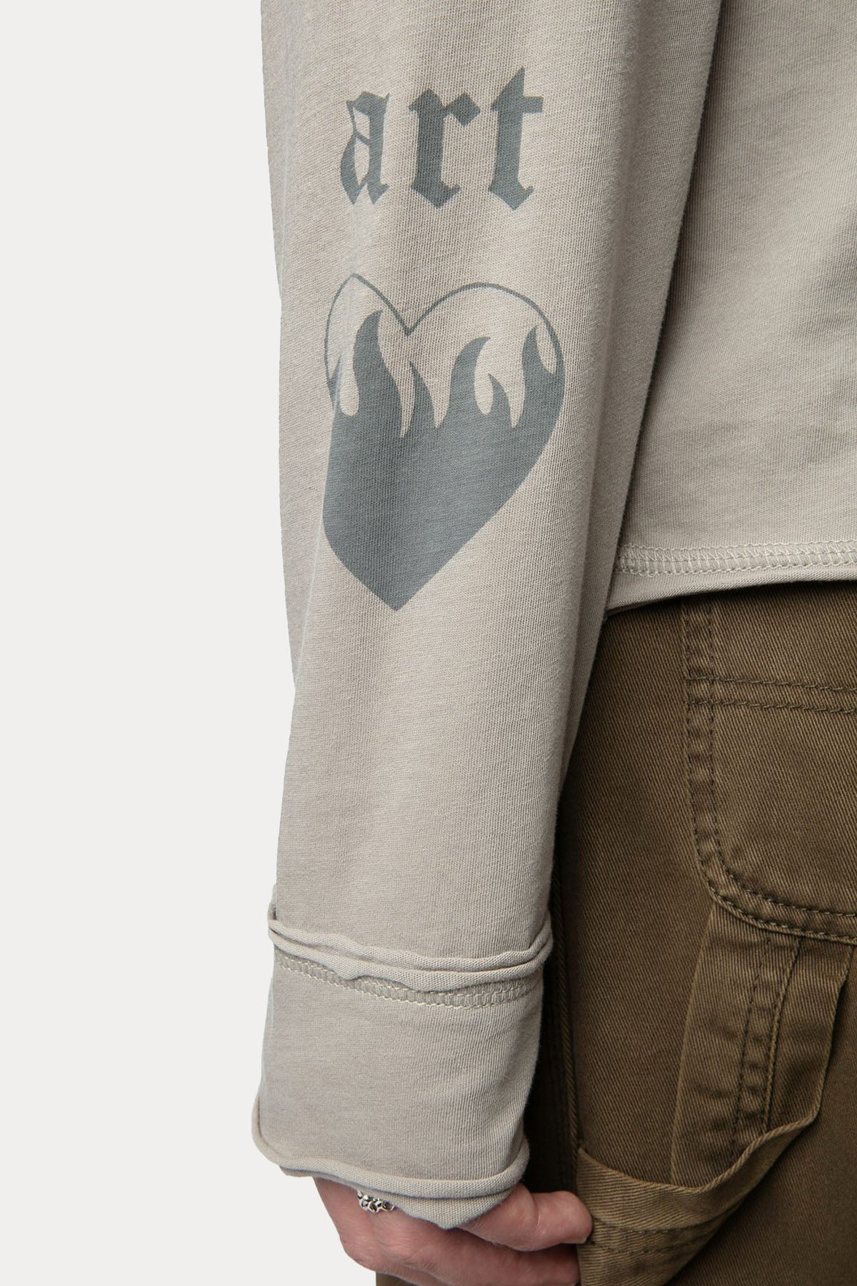 Zadig & Voltaire Düğmeli V Yaka Logolu T-shirt