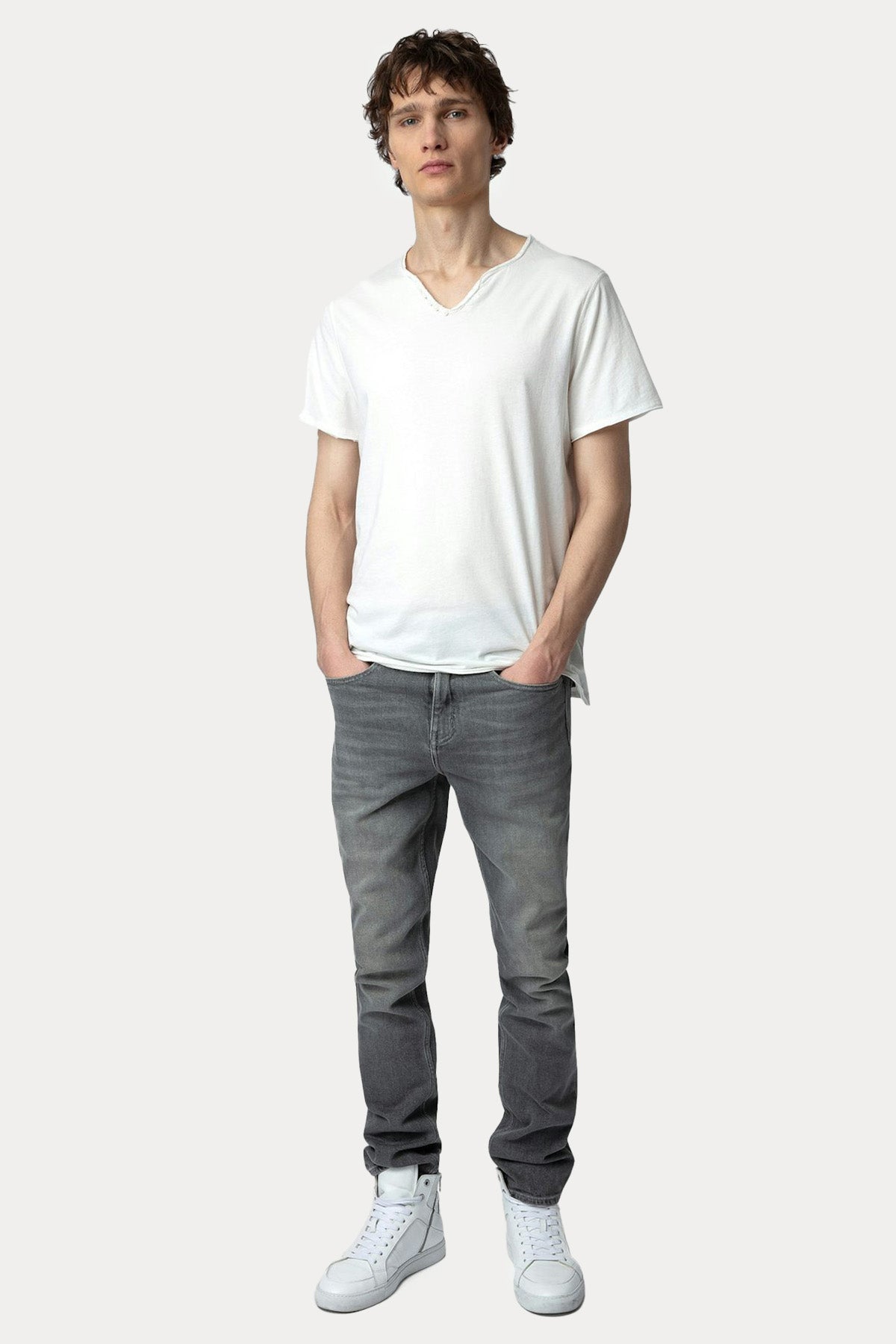 Zadig & Voltaire Düğmeli V Yaka T-shirt